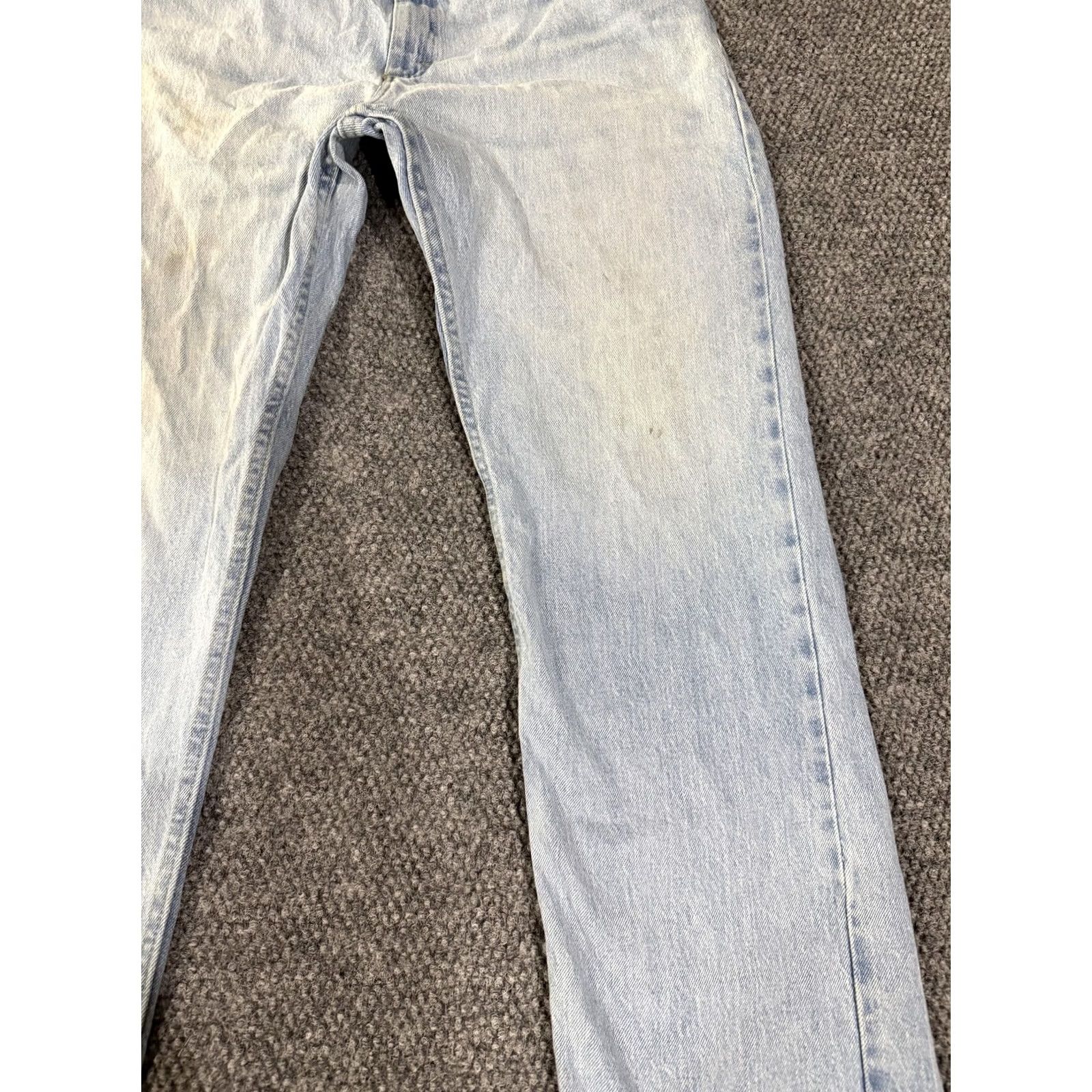 Wrangler Wrangler Jeans Mens 36x34 Blue Light Wash Regular Straight Stretch Denim Jeans Java Size US 36 / EU 52 - 4 Thumbnail