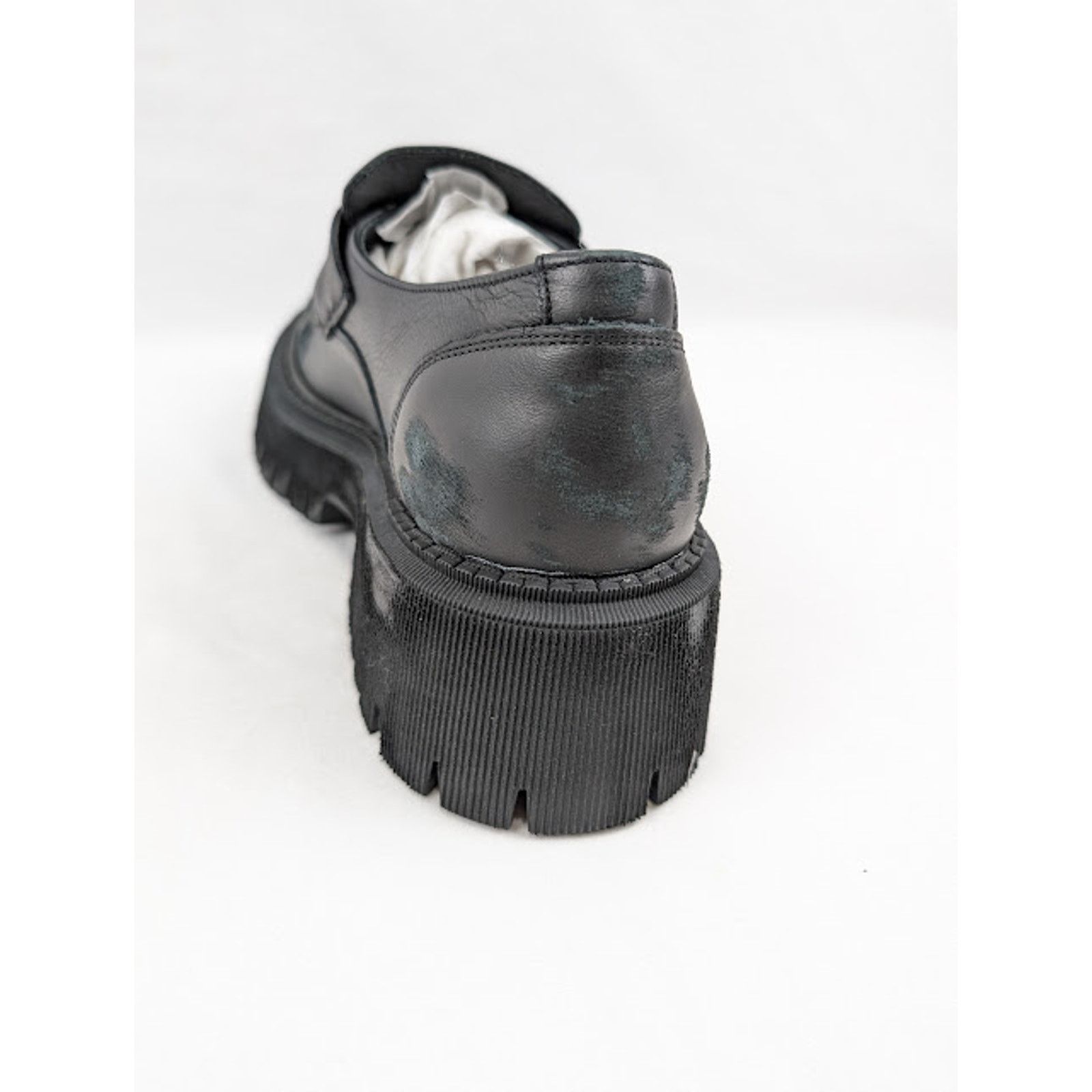 Balenciaga o1rshd1 Tractor Loafers L20 in Black Size US 12 / EU 45 - 9 Thumbnail