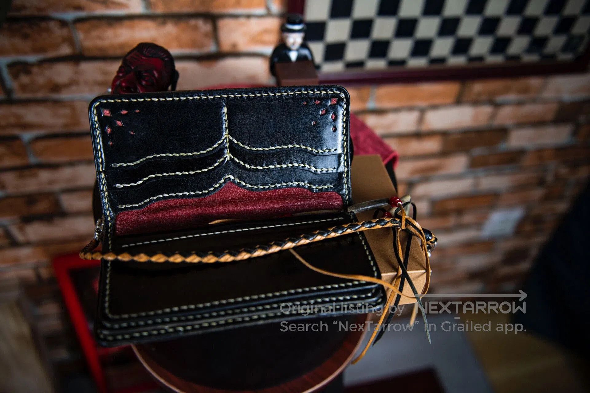 The Flat Head The Flat Head Leather Wallet and Chain. Size ONE SIZE - 2 Thumbnail