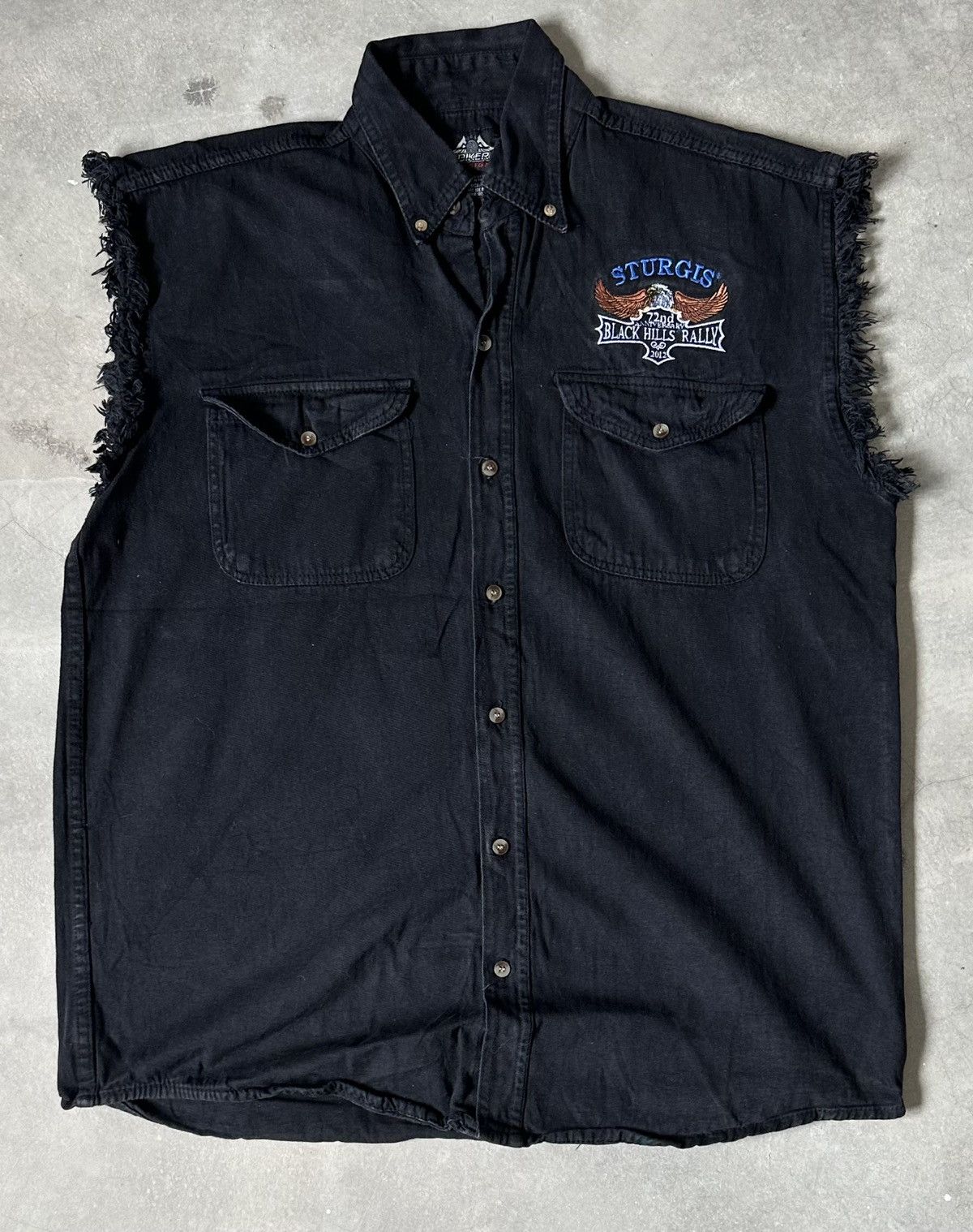 Vintage VINTAGE BIKERS DESIGN STURGIS RALLY SLEEVELESS SHIRT Size US XL / EU 56 / 4 - 2 Thumbnail