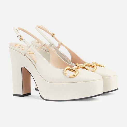 Gucci o1s1wg110125 High Heel Pumps in White Size US 11 / IT 41 - 2 Thumbnail