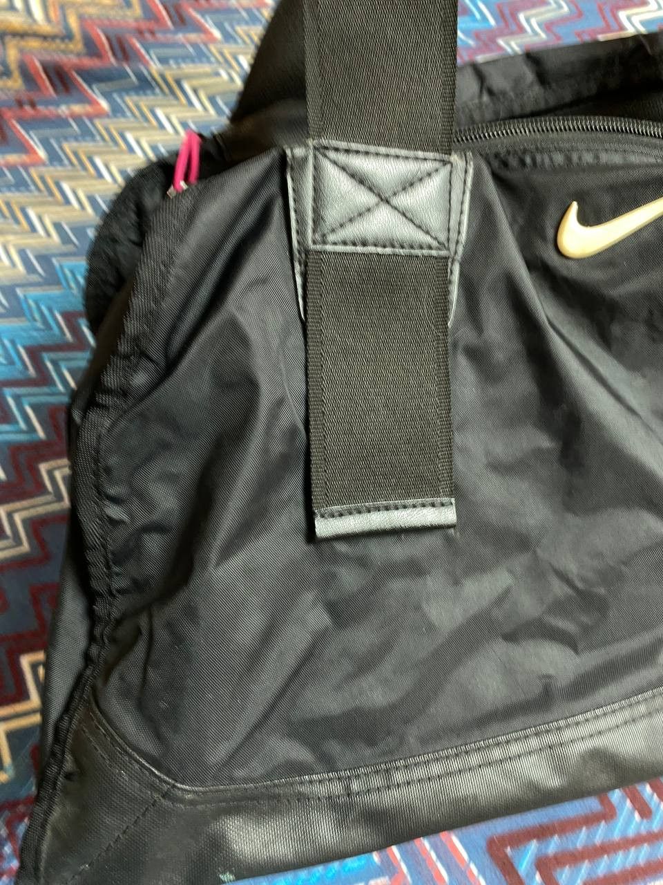 Nike bag with handles black Nike big logo Vintage streetwear Size ONE SIZE - 3 Thumbnail