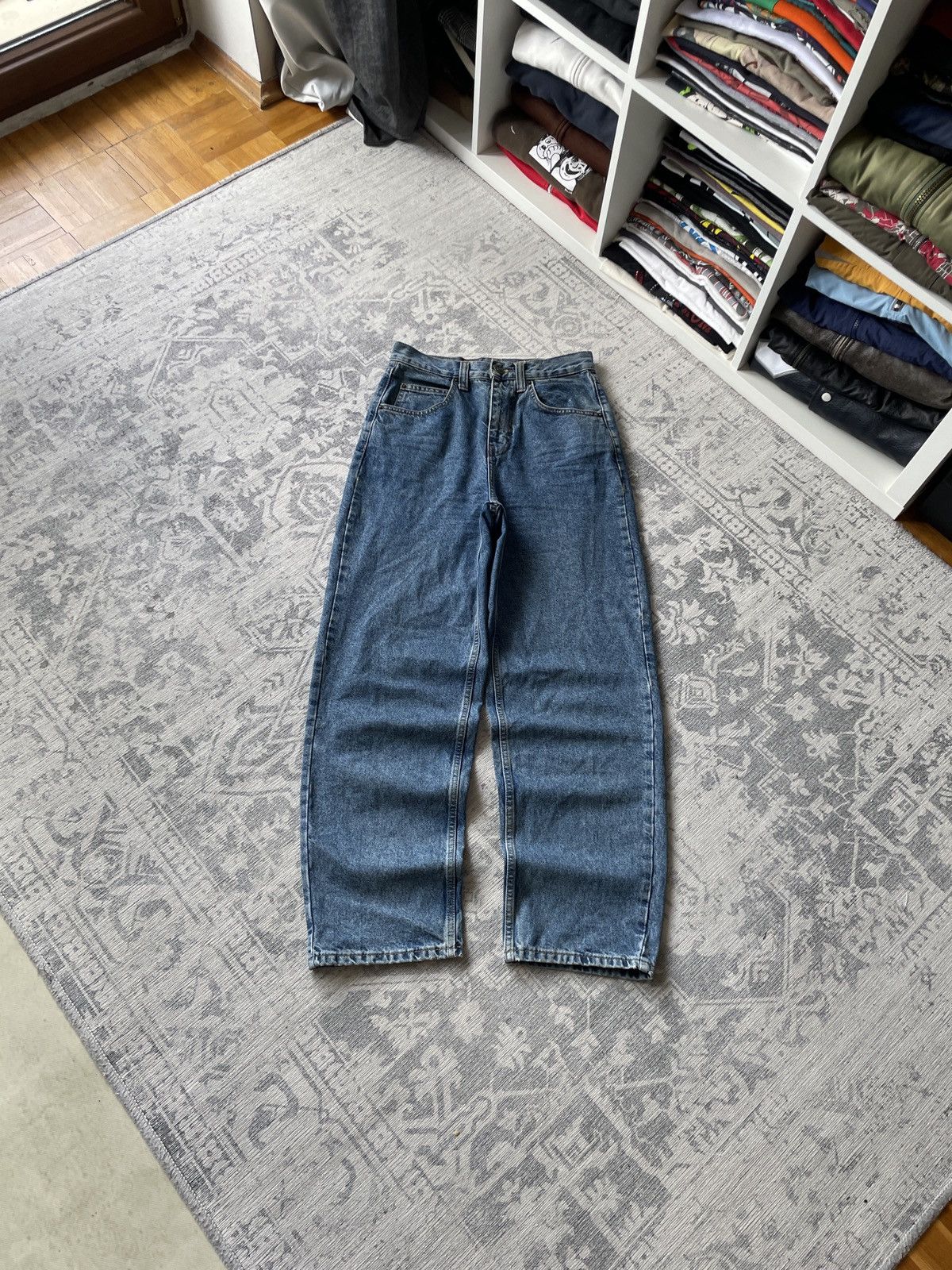 Vintage Vintage Baggy Jeans Faded Mud Washed Japanese Y2K Wide Hype Size US 30 / EU 46 - 1 Thumbnail