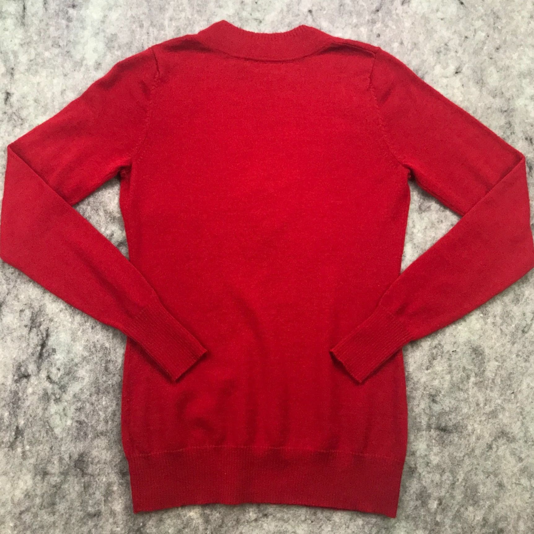 Vintage VINTAGE The Limited Women's Sweater Pullover XS Red Merino Wool Blend Lightweight knits Fall Winter Women Size XS / US 0-2 / IT 36-38 - 6 Thumbnail