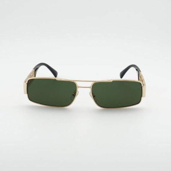 Versace Versace VE2257 100271 Sunglasses Shiny Gold Rectangle Frame Size ONE SIZE - 3 Thumbnail