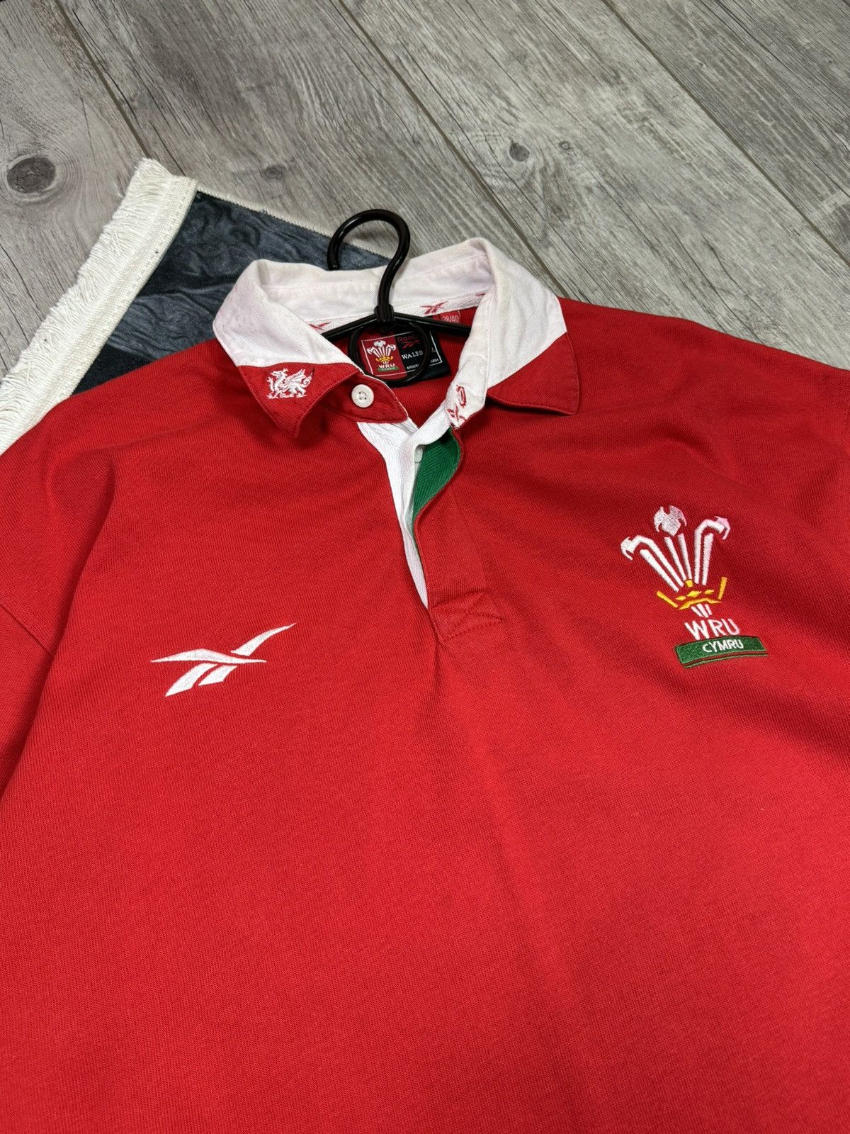 Reebok × Vintage Vintage 1999 Wales Rugby Union Home Shirt Jersey by Reebok Size US L / EU 52-54 / 3 - 8 Thumbnail