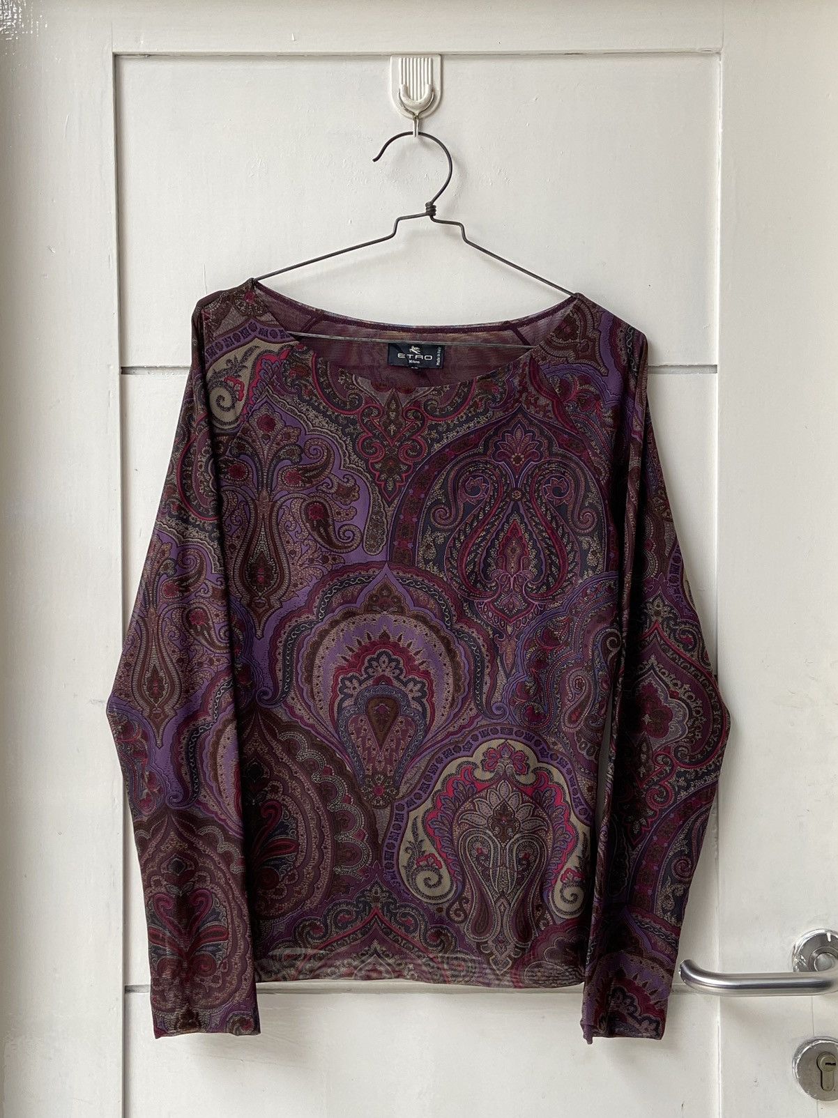 Etro ETRO MILANO Motive Long Sleeve T-shirt Size US XS / EU 42 / 0 - 10 Thumbnail