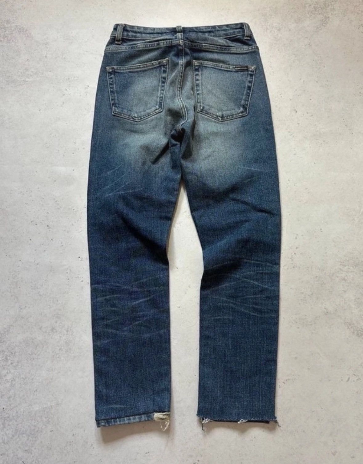 Saint Laurent Paris VINTAGE SAINT LAURENT ARCHIVAL DENIM PANTS Y2K 26 Size 26" / US 2 / IT 38 - 1 Thumbnail