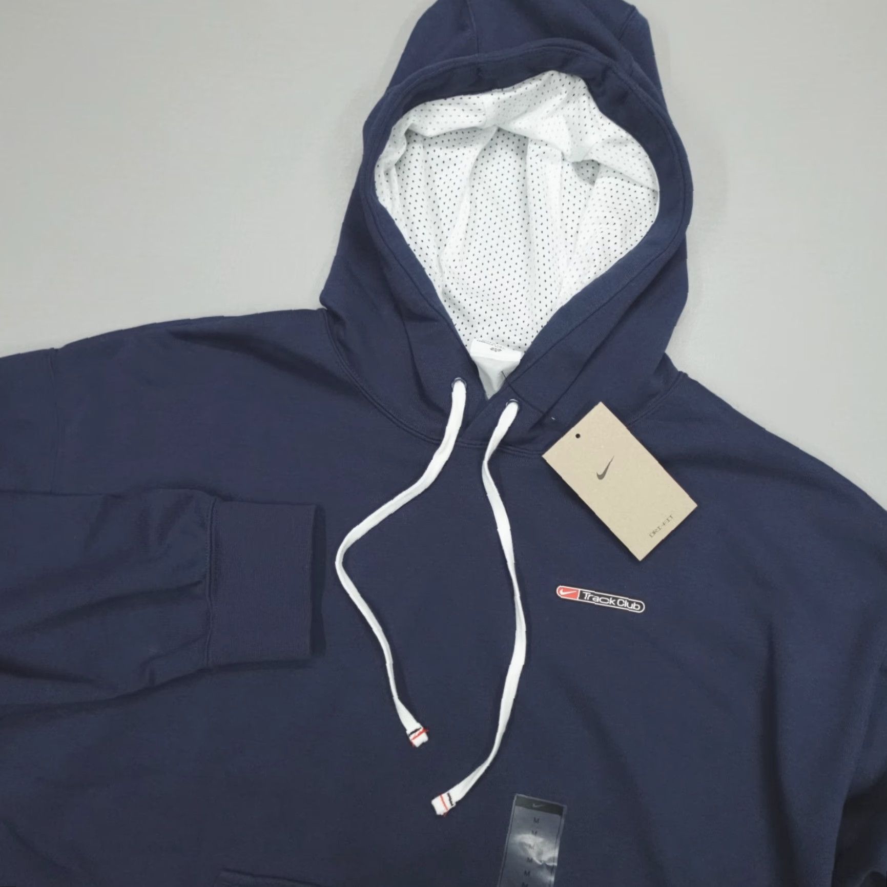 Nike Nike Track Club Dri-Fit Fleece Pullover Hoodie Men M Navy FN3395-410 Size US M / EU 48-50 / 2 - 2 Thumbnail