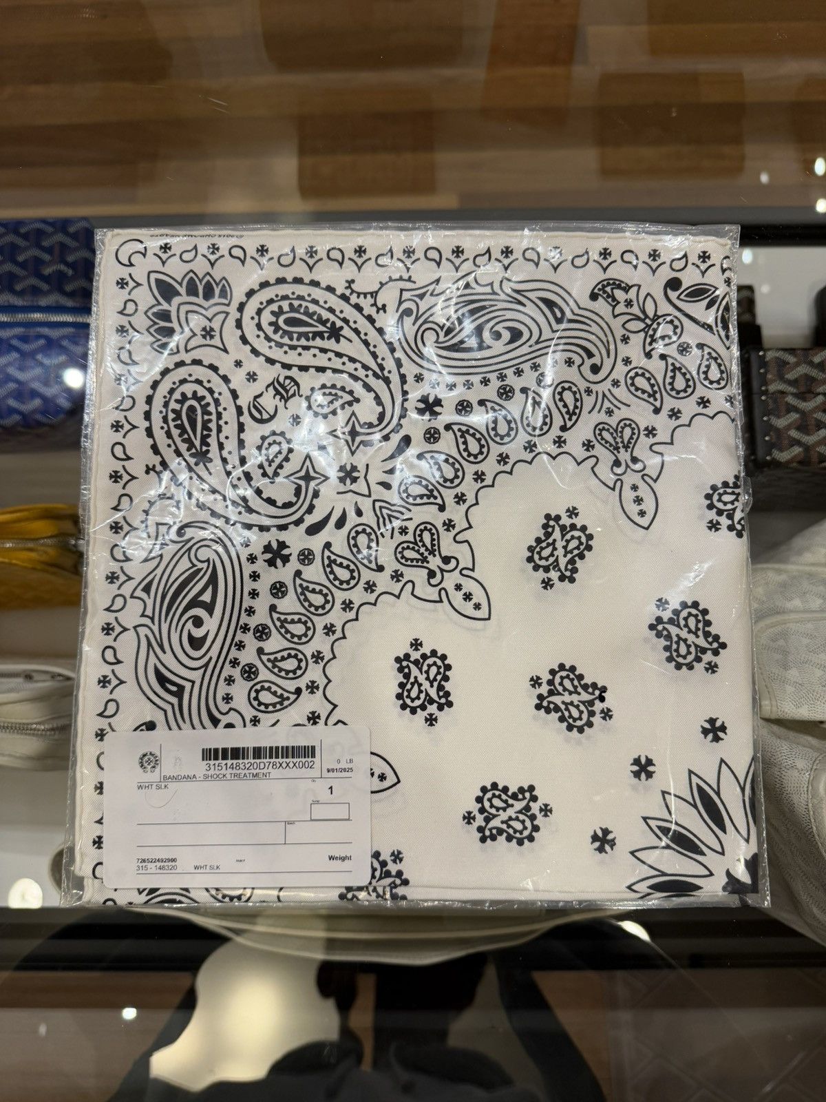 Chrome Hearts Chrome Hearts Silk Bandana - White Size ONE SIZE - 5 Thumbnail