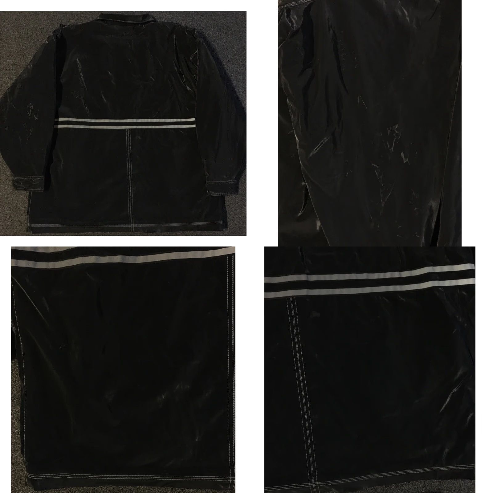 Vintage VINTAGE 90s Interstate Jeans Reflective Jacket 2XL Black Grunge Skate Surf Rave Jnco Y2K Mens Jacket Size US 39 - 9 Thumbnail