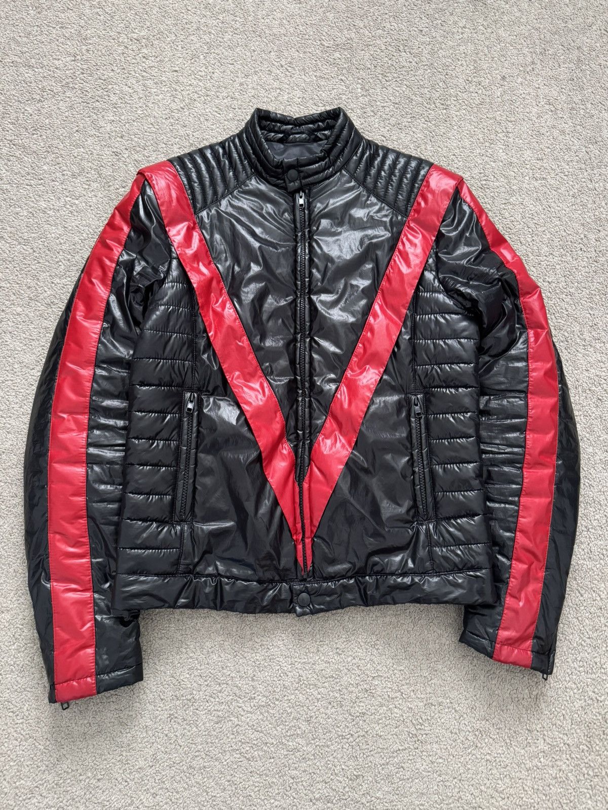 Maison Margiela AW2008 “Thriller” quilted biker jacket | Grailed