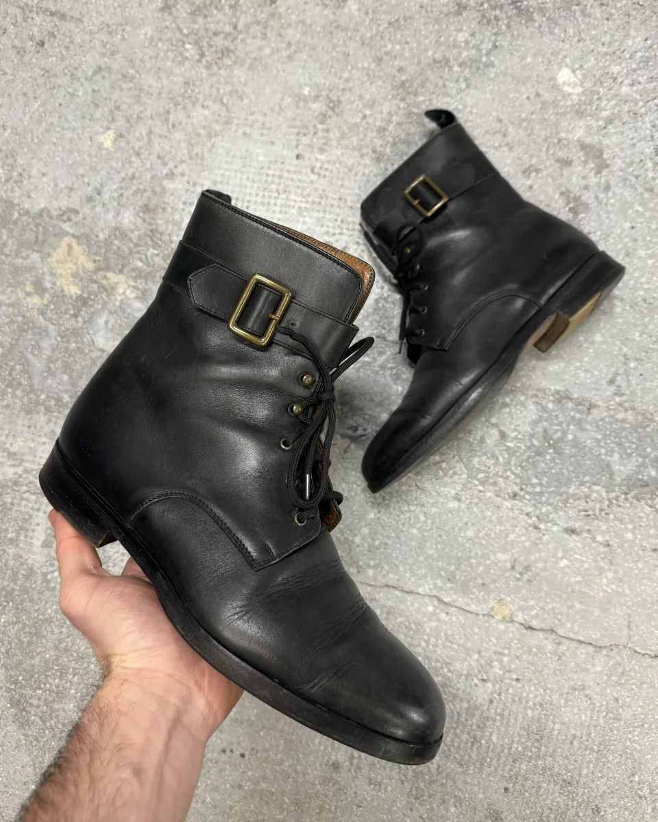 Dolce & Gabbana FW2000 Dolce & Gabbana Black Leather Boots Size US 7.5 / EU 40-41 - 1 Thumbnail