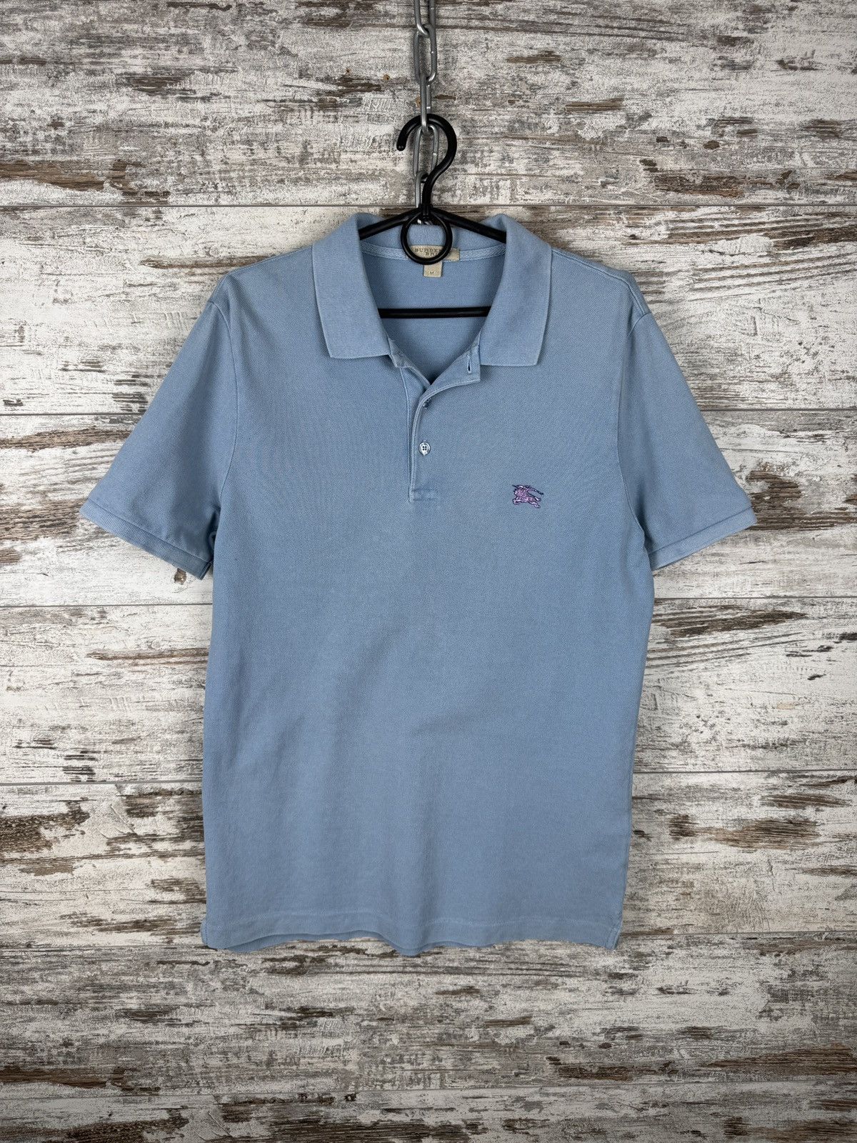 Burberry Vintage Burberry Brit polos metal logo luxury tee T-shirt Size US M / EU 48-50 / 2 - 2 Thumbnail