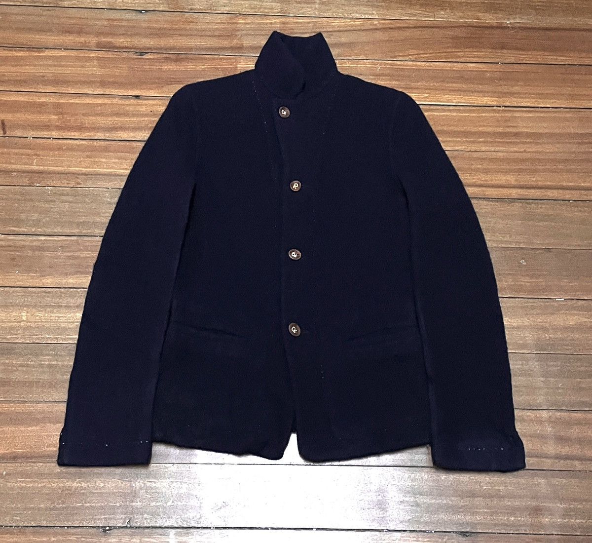 45rpm Rare Design Vintage Japanese Brand 45rpm Wool Jacket 1990s Size US S / EU 44-46 / 1 - 1 Thumbnail