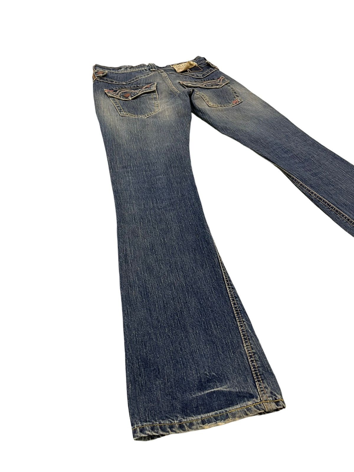 Edwin Flare Jeans Edwin Japan Faded Distress Boot Cut 8🟦1 Size US 29 - 11 Thumbnail