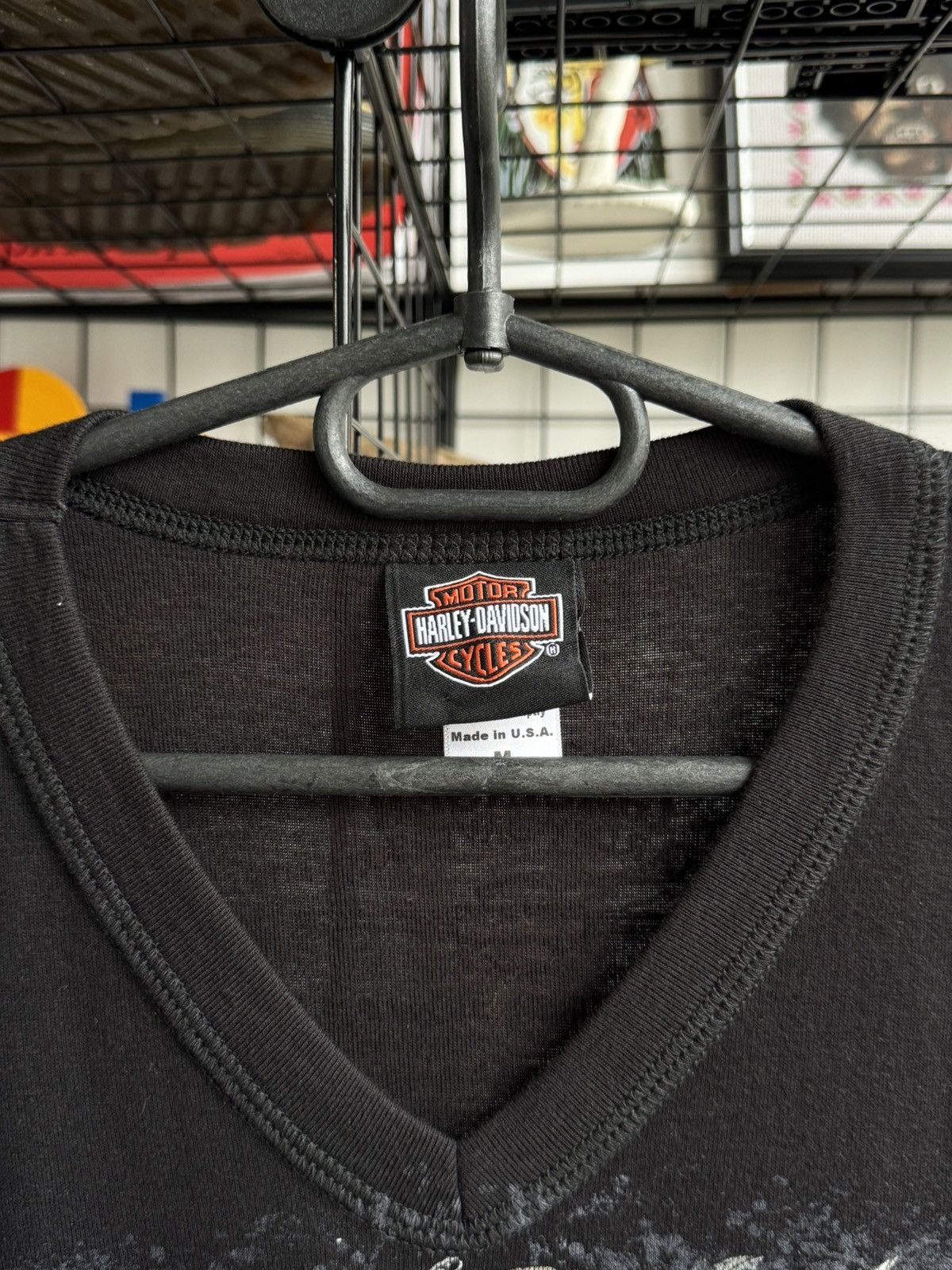 Harley Davidson Vintage Y2K HARLEY DAVIDSON Skull Mesh Long Sleeve Size M / US 6-8 / IT 42-44 - 5 Thumbnail