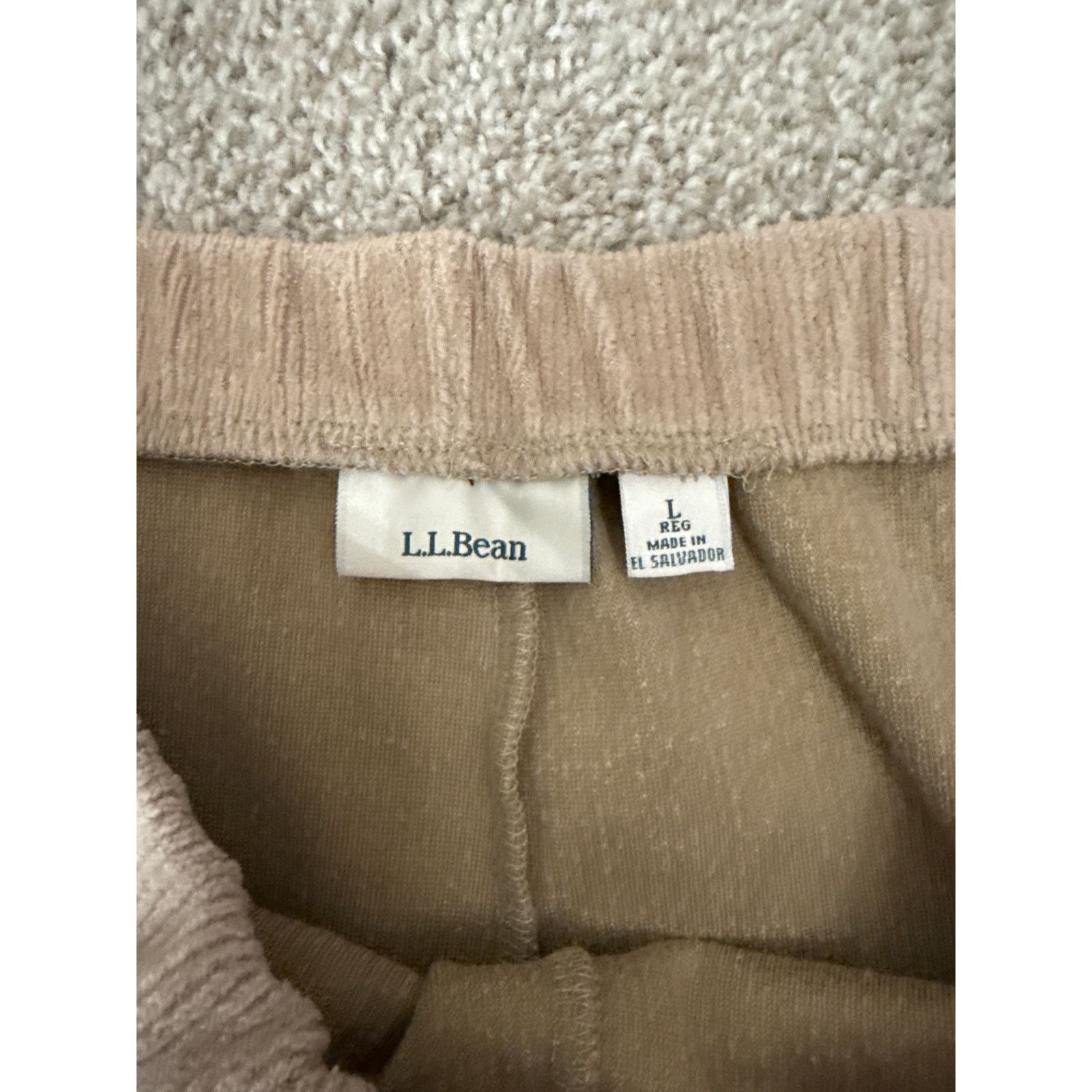 L.L. Bean L.L. Bean Women's Tan Cropped Pull-On Corduroy Pants, L Size 32" / US 10 / IT 46 - 4 Thumbnail