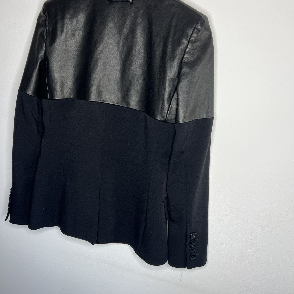 Jean Paul Gaultier JPG Women's Blazer Wool Jacket Leather