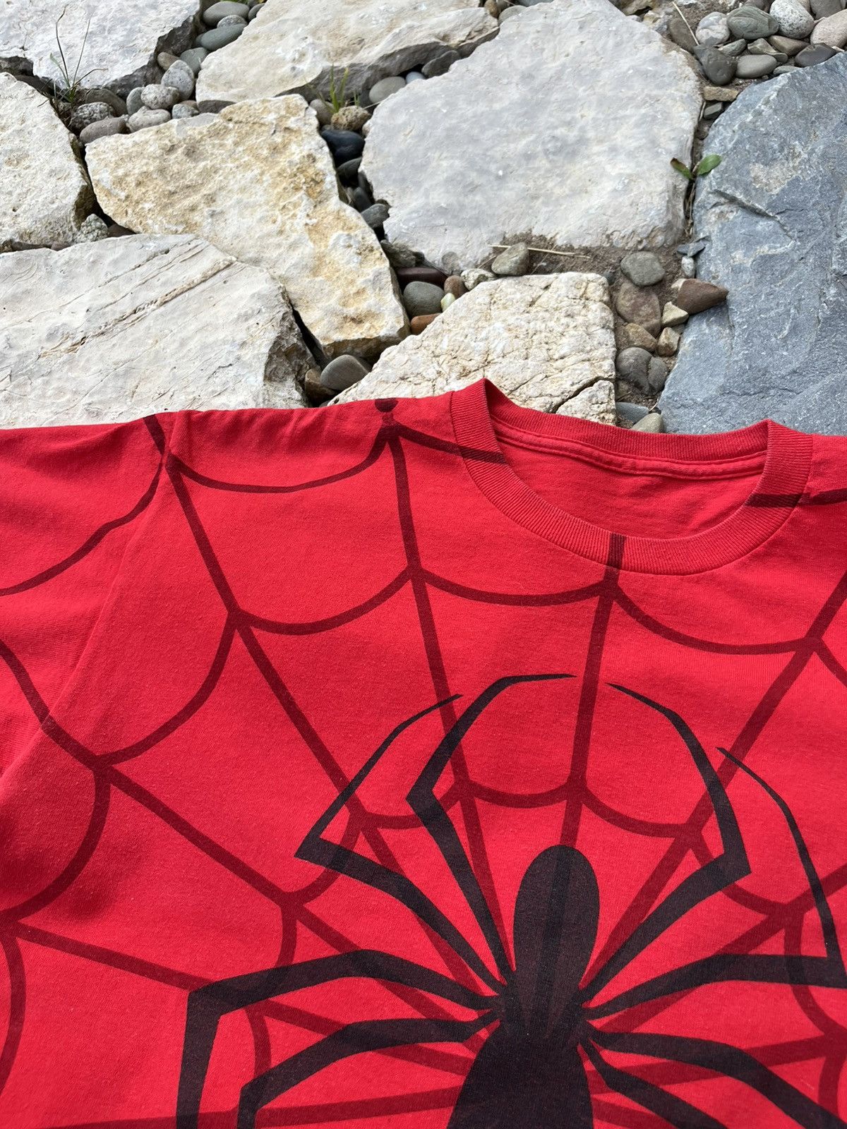 Marvel Comics × Vintage Vintage Spider-Man y2k all over print tee t-shirt spyder web Size US M / EU 48-50 / 2 - 8 Thumbnail