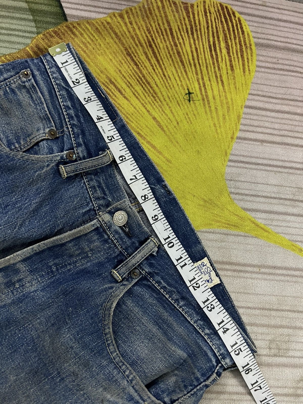 💥Vintage Orslow 105 Selvedge Mud Wash Jean