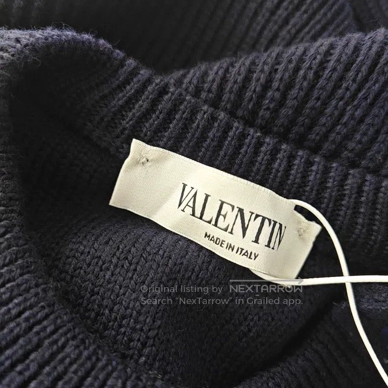 Valentino Valentino Navy wool pullover with long sleeves Size S / US 4 / IT 40 - 5 Thumbnail
