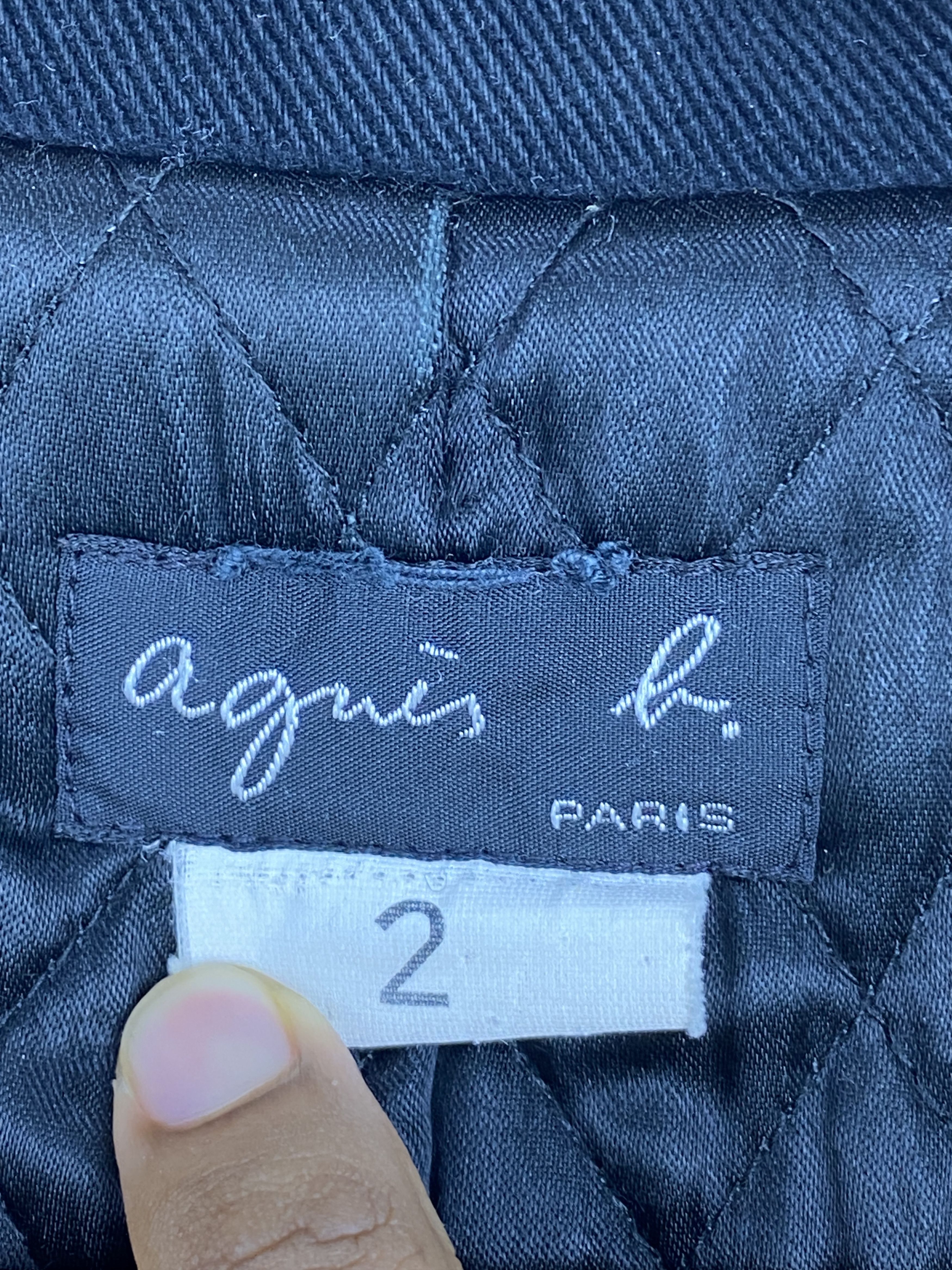 agnes b. Agnes B Paris Long Coat Black Made in France MJ0106Z Size US M / EU 48-50 / 2 - 5 Thumbnail