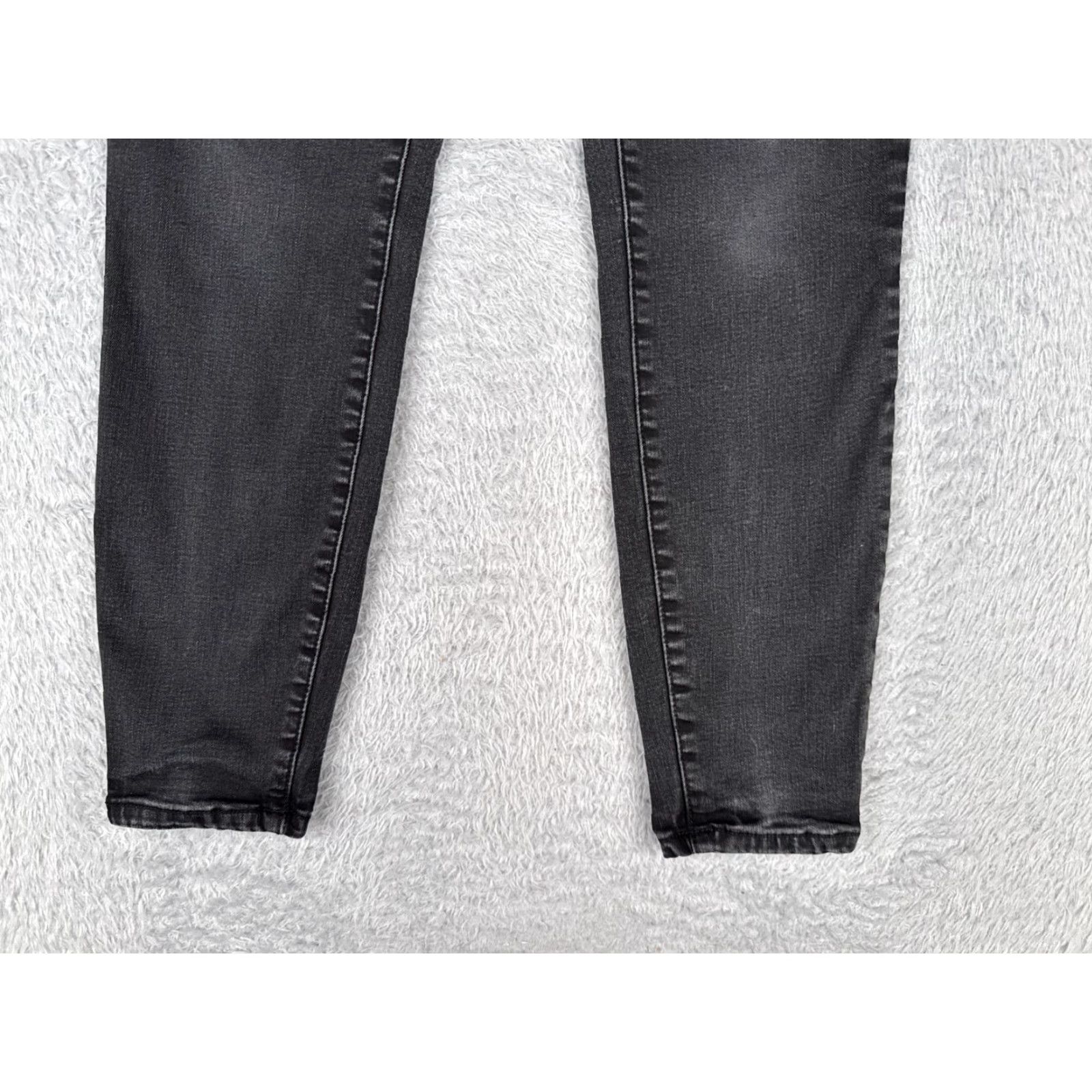 Vintage Maurices Jeans Womens Slim Skinny Mid Rise Black Cotton Blend 27x26 5-Pocket Denim Size 27" / US 4 / IT 40 - 2 Thumbnail