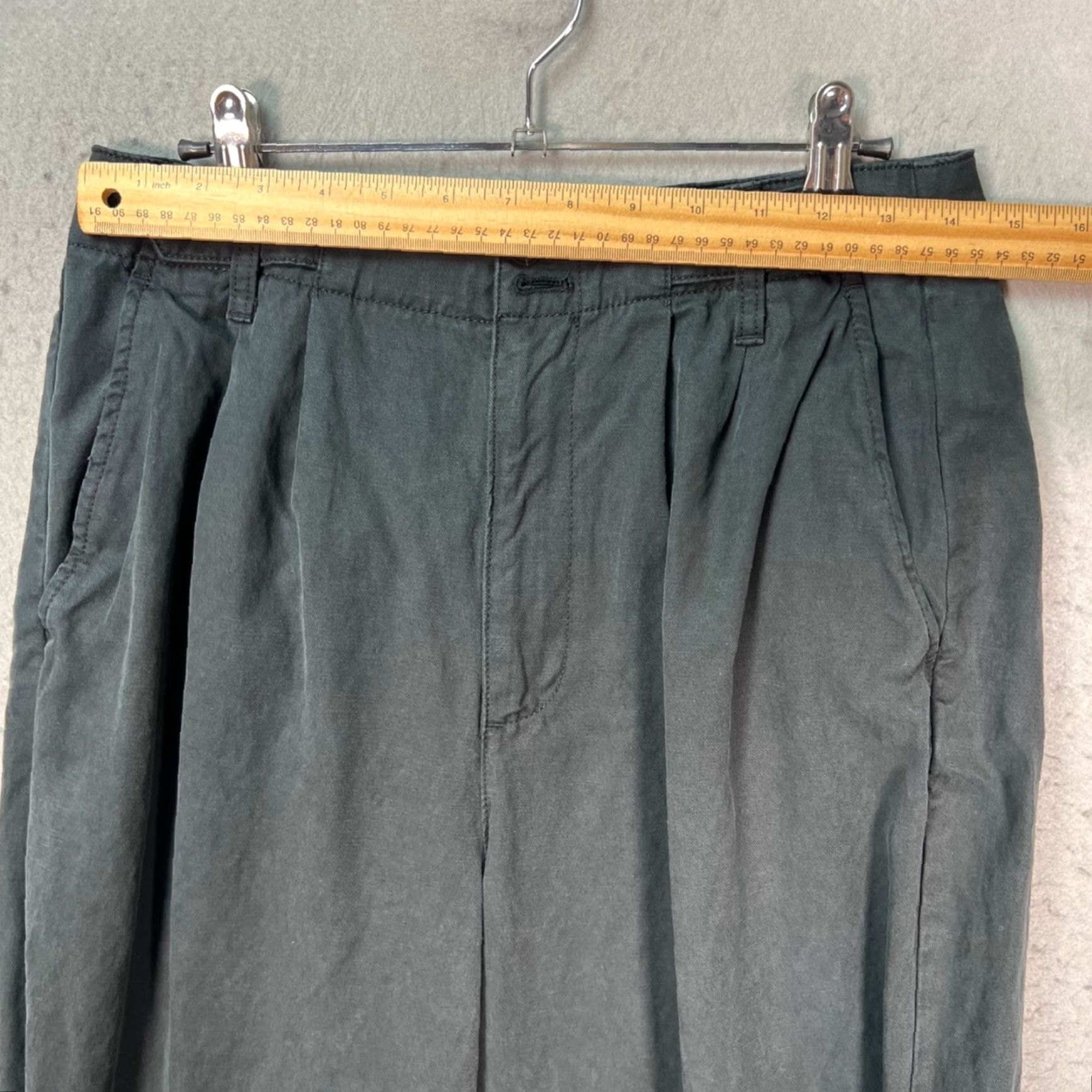 Madewell Madewell Pants Side Pleated Wide-Leg Linen Lyocell Blend Black 6 Womens Wide-Leg Pockets Dress Pants Style Preppy Casual Size 28" / US 6 / IT 42 - 5 Thumbnail