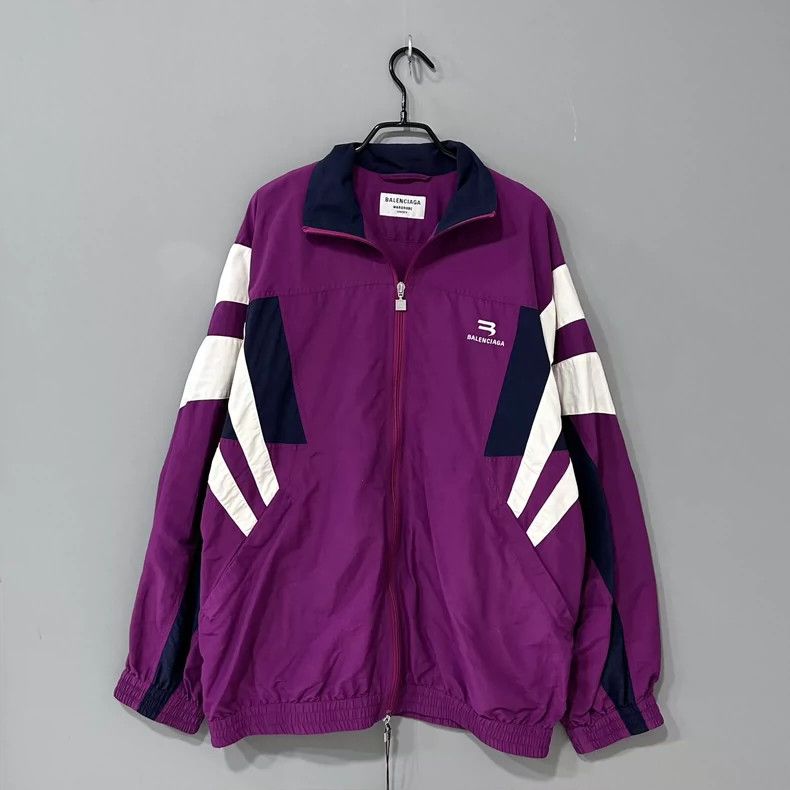 Balenciaga Balenciaga Sporty B embroidered zip-up jacket 2502-Nextarro Size XXS / US 00 / IT 34 - 1 Thumbnail