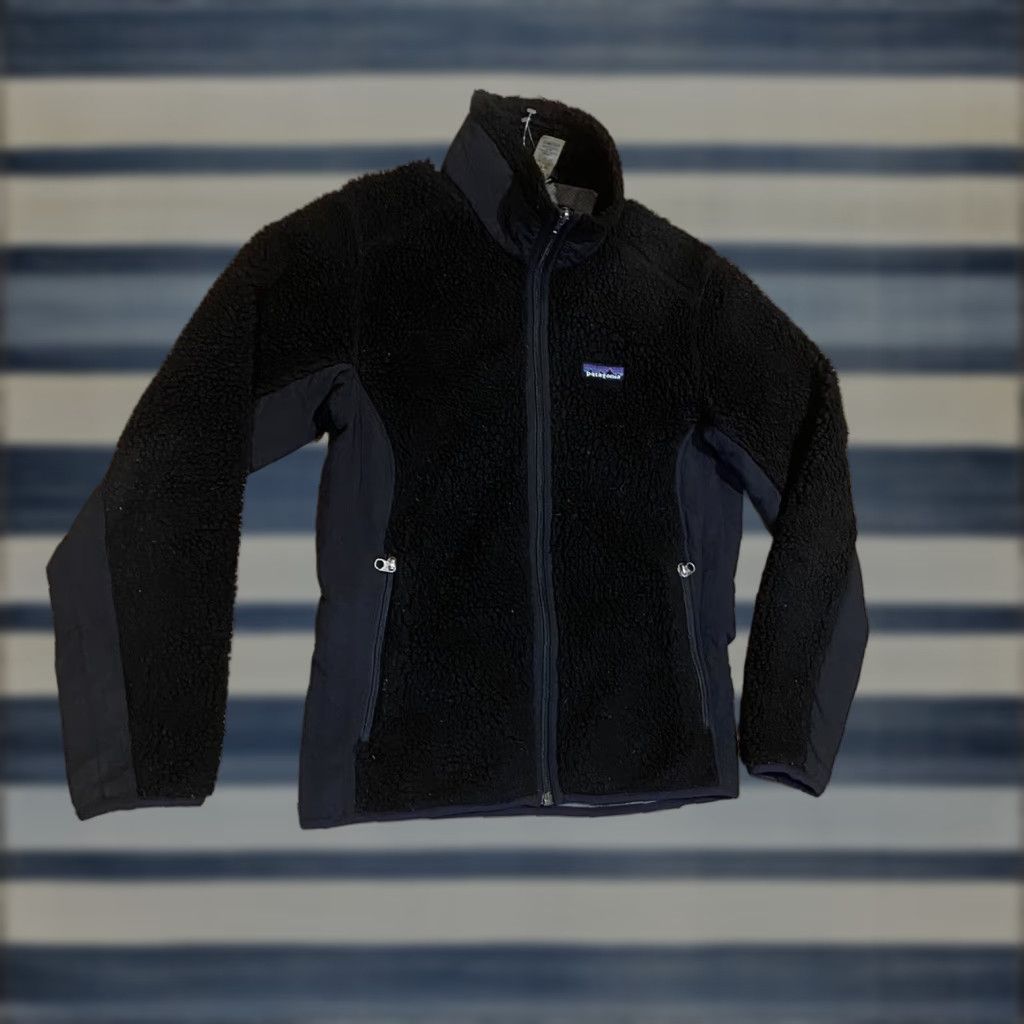 Patagonia Patagonia Jacket Black Synchilla Retro-X Deep Pile Fleece Full Zip Womens Medium Size M / US 6-8 / IT 42-44 - 1 Thumbnail