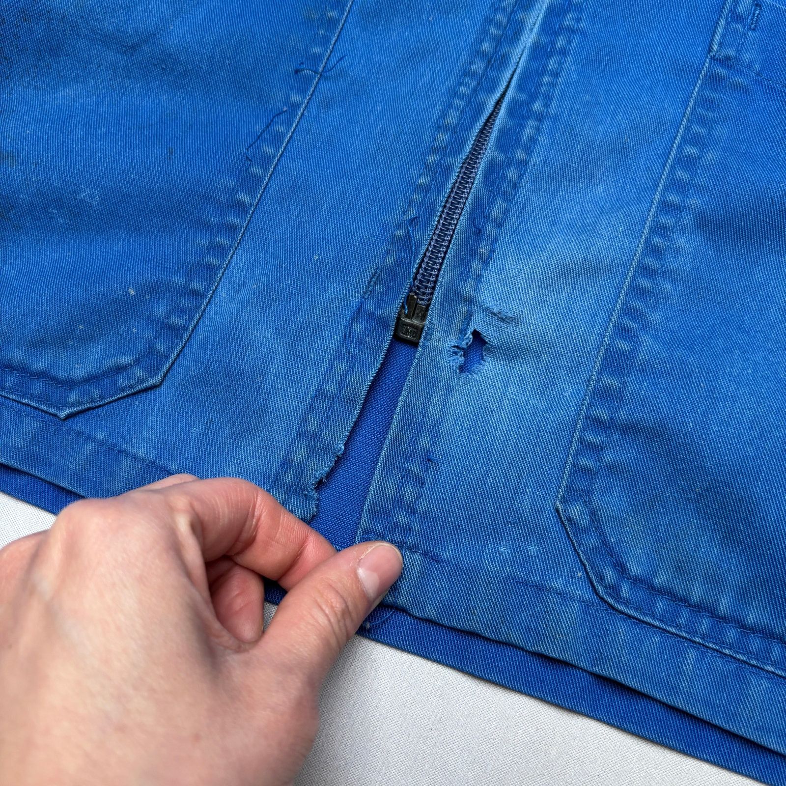 Vintage Vintage 60s French Workwear Zip Jacket Boxy Cropped XL Size US XL / EU 56 / 4 - 12 Thumbnail