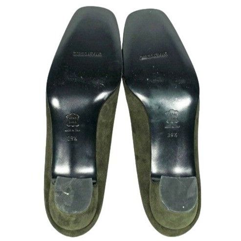 Giorgio Armani NEW Giorgio Armani Women 9M Italian Dark Green Suede Leather Size US 9 / IT 39 - 2 Thumbnail