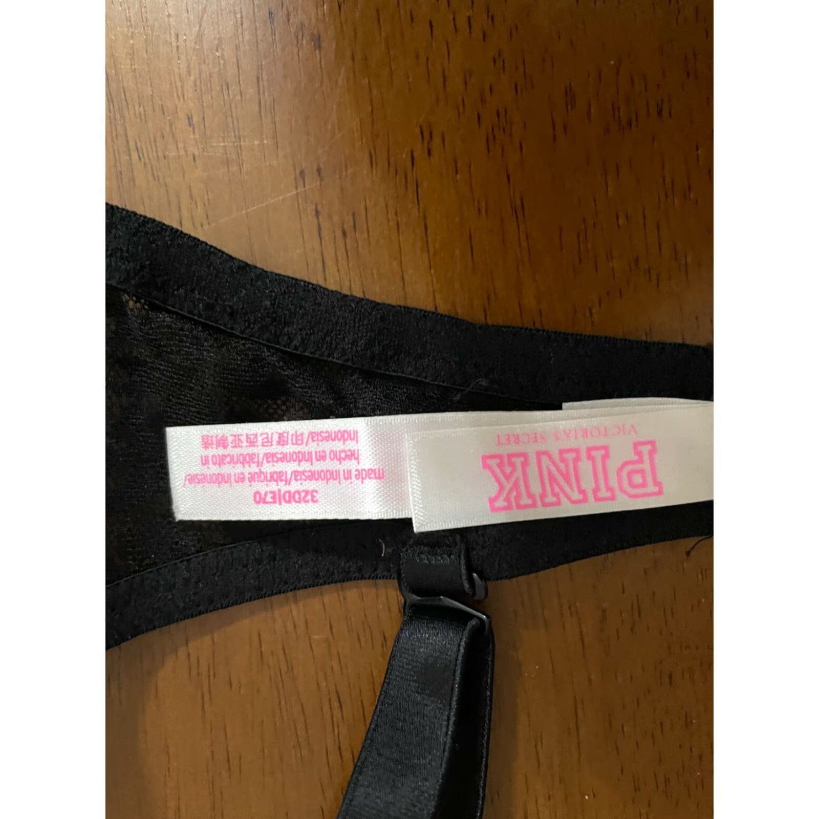 Victoria's Secret PINK Victoria's Secret Multi-Way Push Up Bra Where Everywhere Multi Position 32DD Black Womens Bra 32DD Push Up Size ONE SIZE - 4 Thumbnail