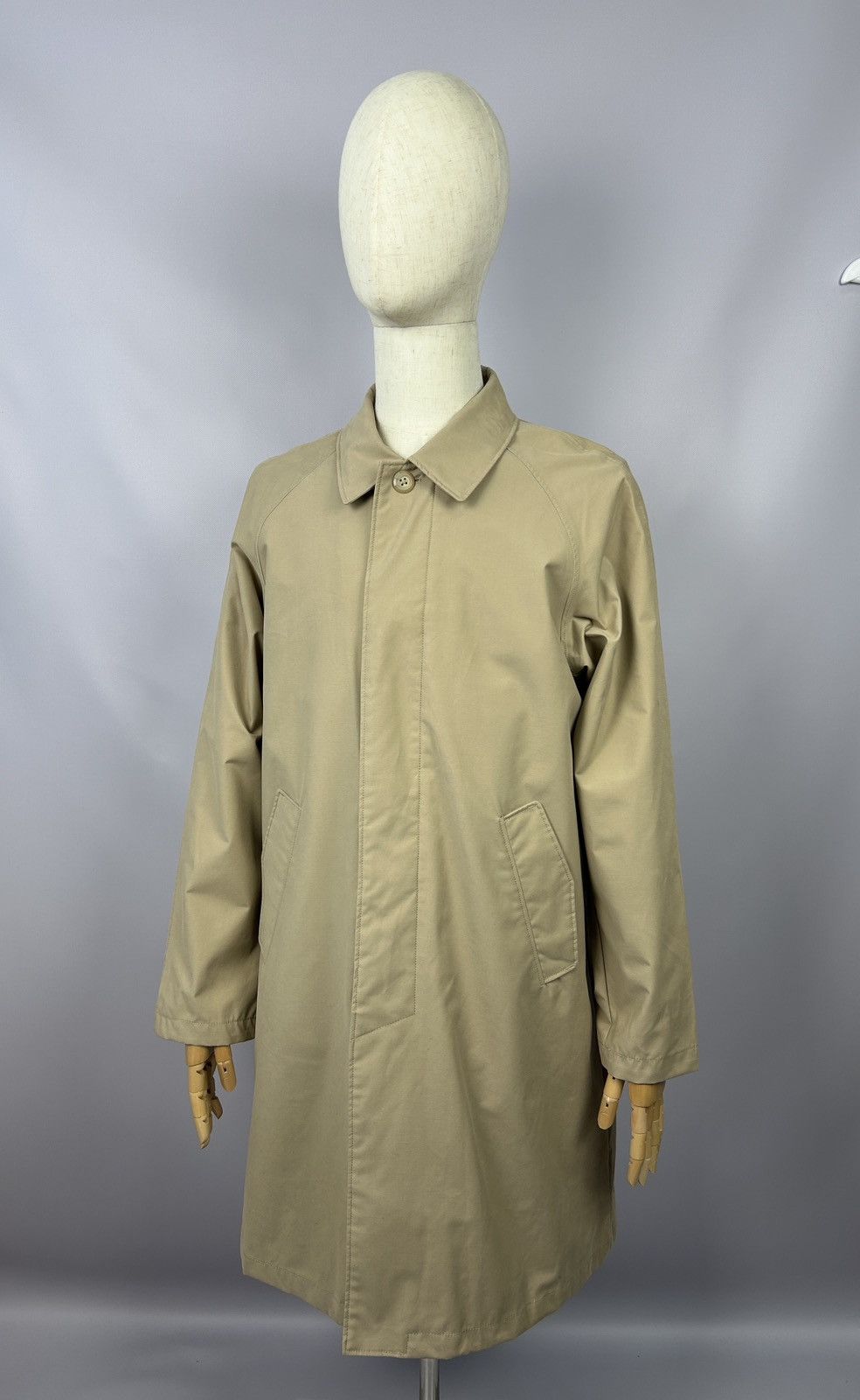 Gant GANT New Haven Nylon Cotton Beige Waterproof Rain Coat Mac Size US M / EU 48-50 / 2 - 1 Thumbnail