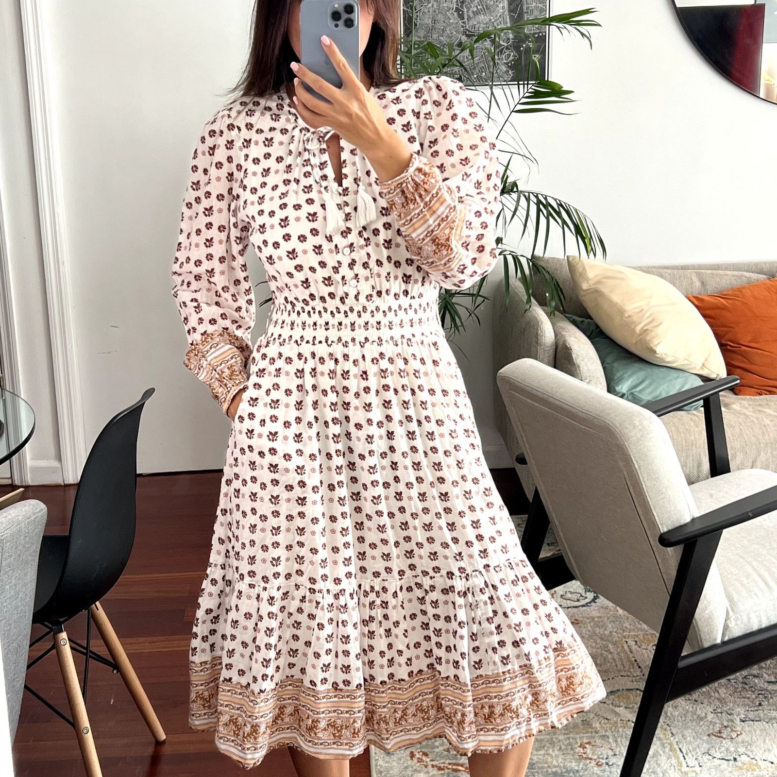 knee length dresses for ladies Meadow Mini Dress- Black main image 0