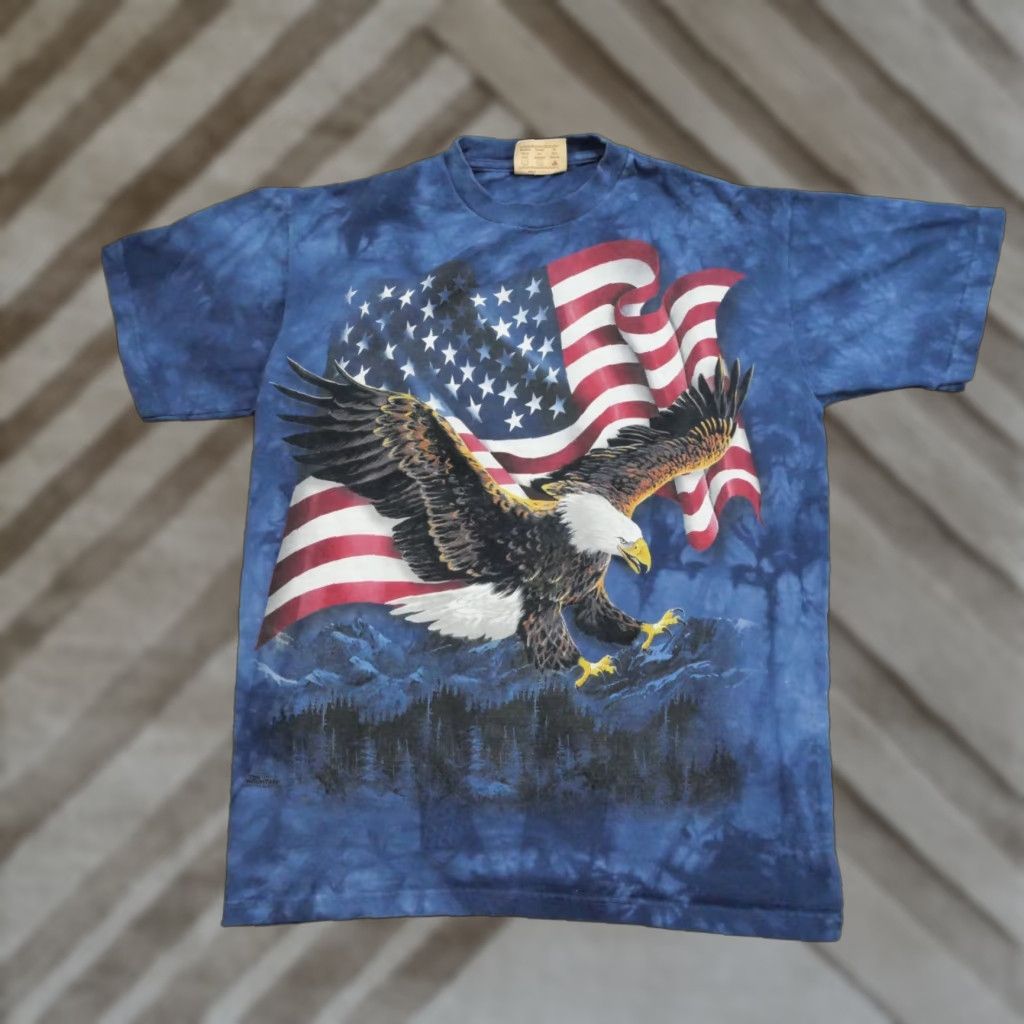 The Mountain VINTAGE The Mountain T Shirt Mens M Blue Tie Dye Bald Eagle United States Shirt Mens M Blue Tie Dye Bald Eagle United States Size US M / EU 48-50 / 2 - 1 Thumbnail