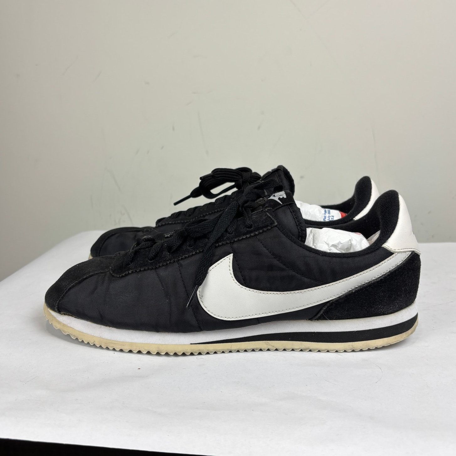 Nike Nike Cortez Basic Nylon Black White Sneakers Shoes Mens 10.5 Size US 10.5 / EU 43-44 - 5 Thumbnail