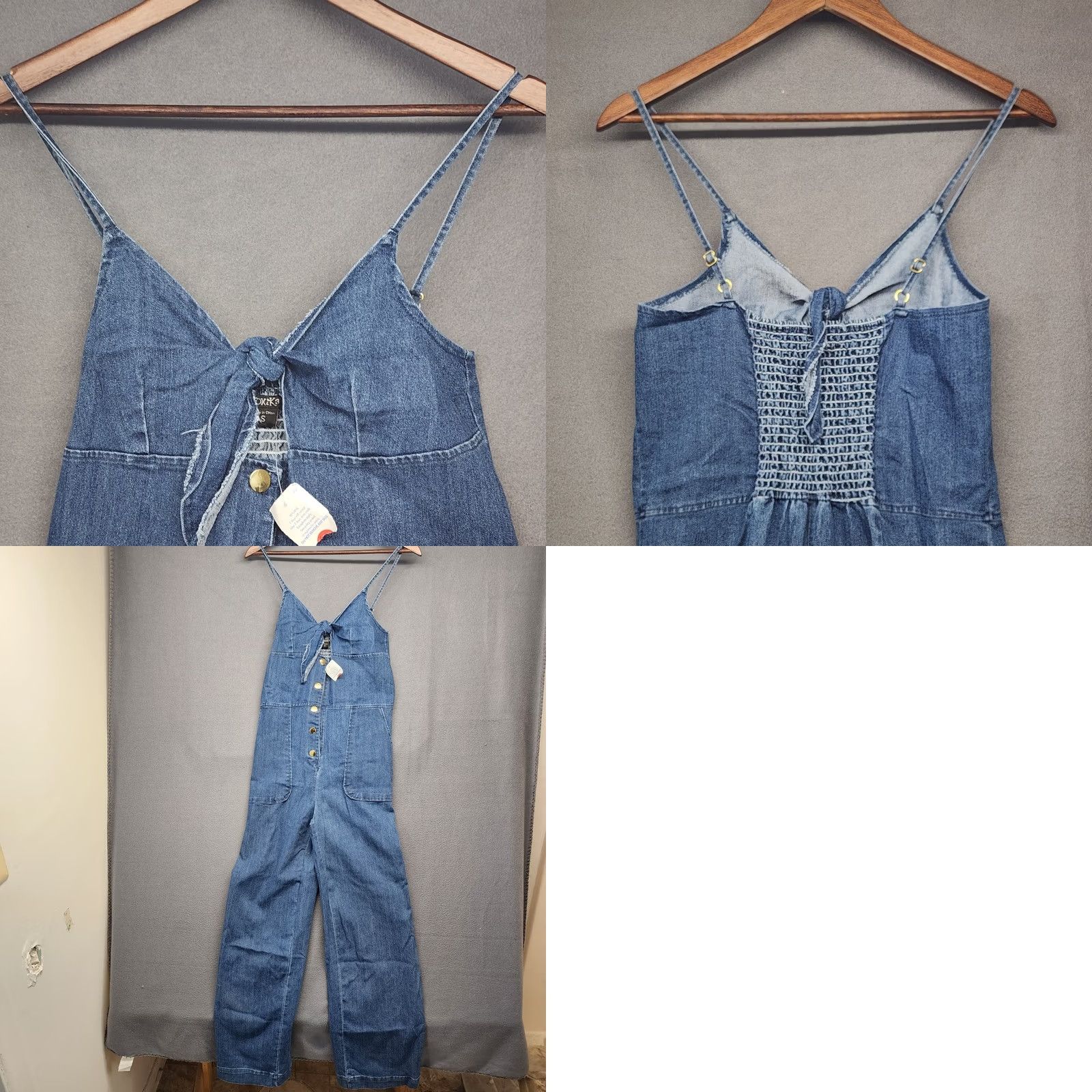 Vintage Toxik3 Denim Overalls Jumpsuit Womens Small Blue Jean Cotton Blend Stretch NEW Overalls Jumpsuit Womens Small Blue Jeans Cotton Blend Stretch NEW Size 28" / US 6 / IT 42 - 9 Thumbnail