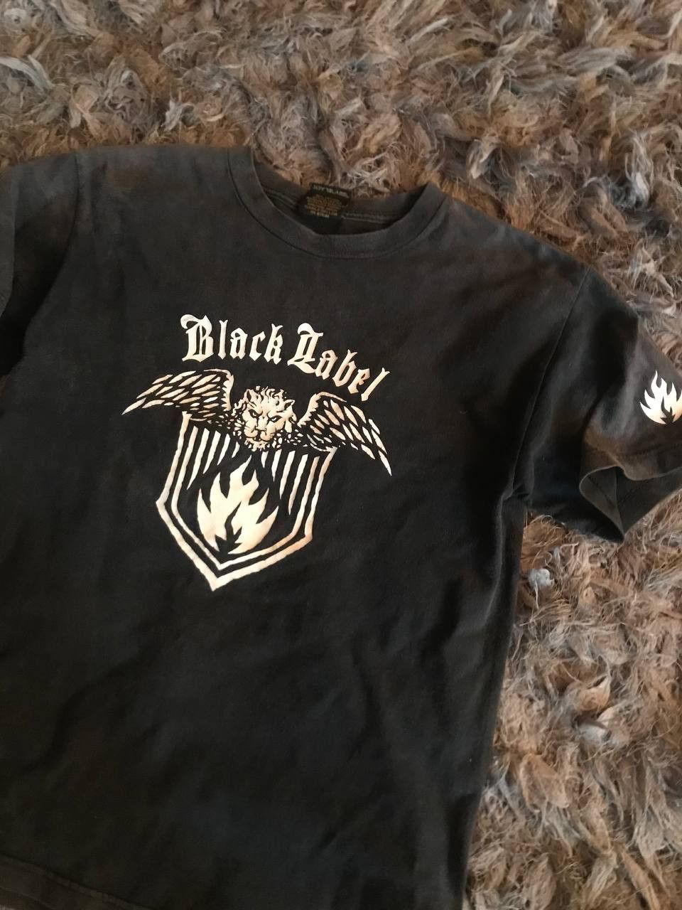 Black Label × Vintage Vintage Black Label Skateboarding Faded Distressed Tee Size US S / EU 44-46 / 1 - 1 Thumbnail
