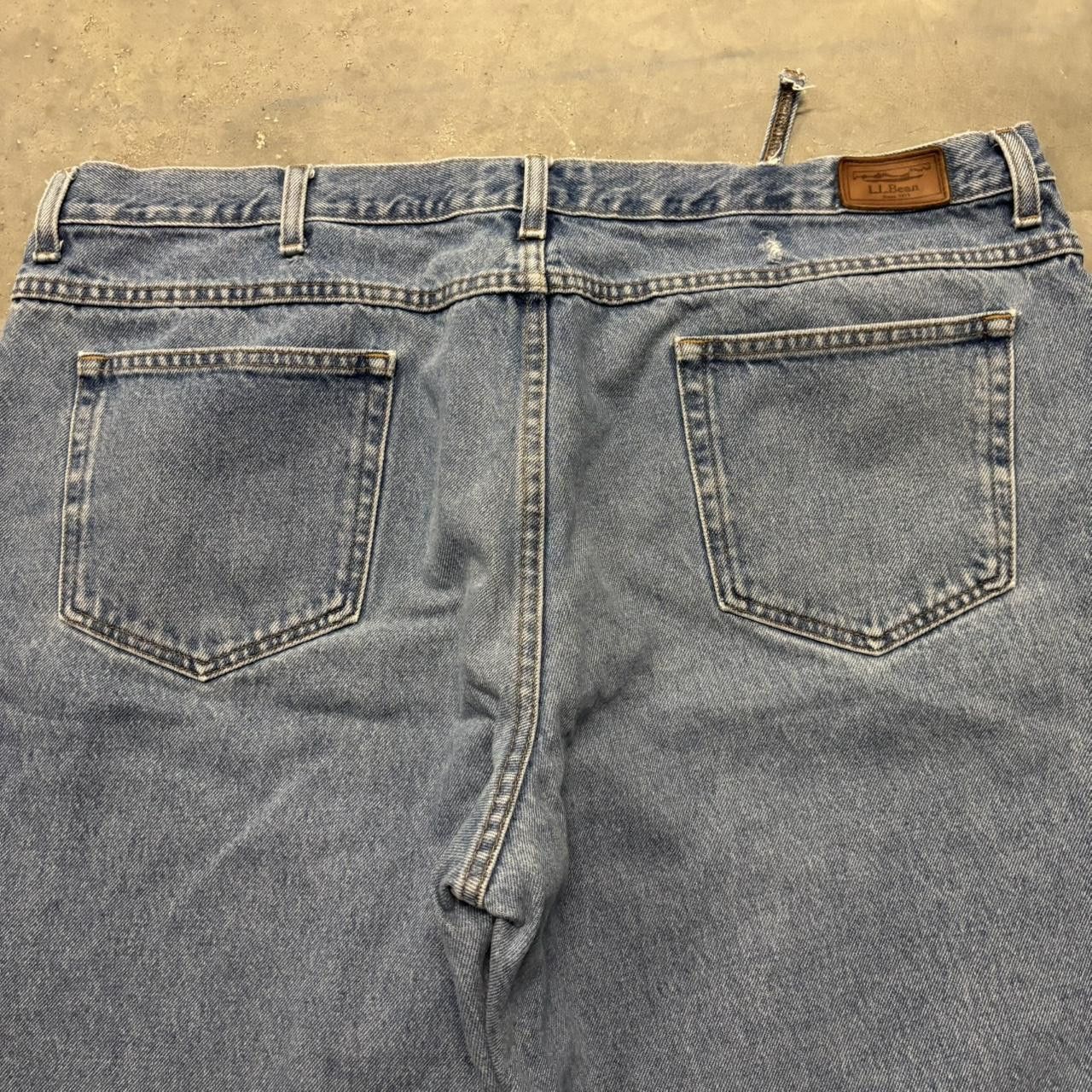 Japanese Brand × Vintage Crazy Vintage Y2K/2000s Baggy Light Wash Denim Jeans! Size US 42 / EU 58 - 7 Thumbnail