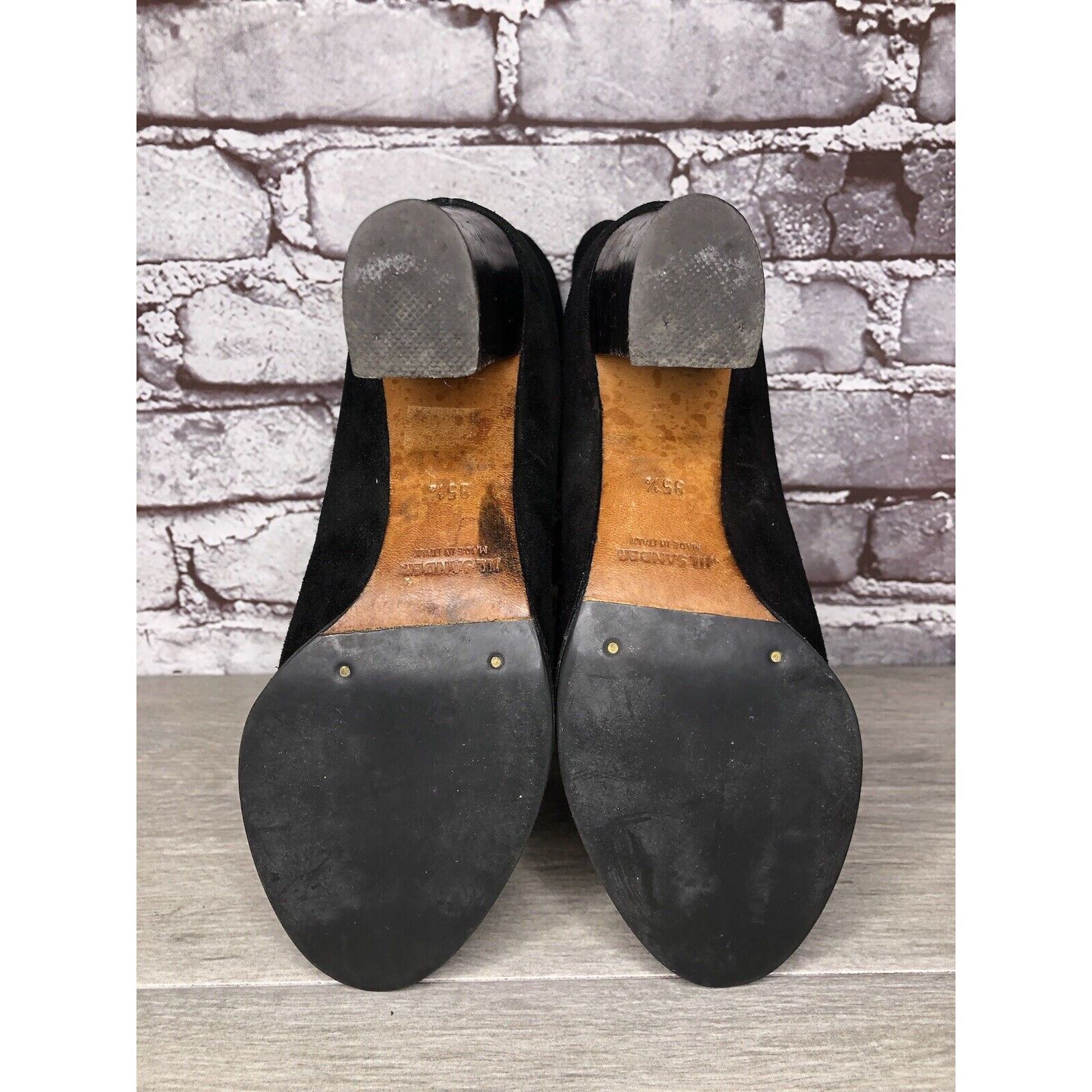 Jil Sander Jil Sander Black Suede Leather Pull On Heel Booties Boots Wo Size US 5 / IT 35 - 8 Thumbnail