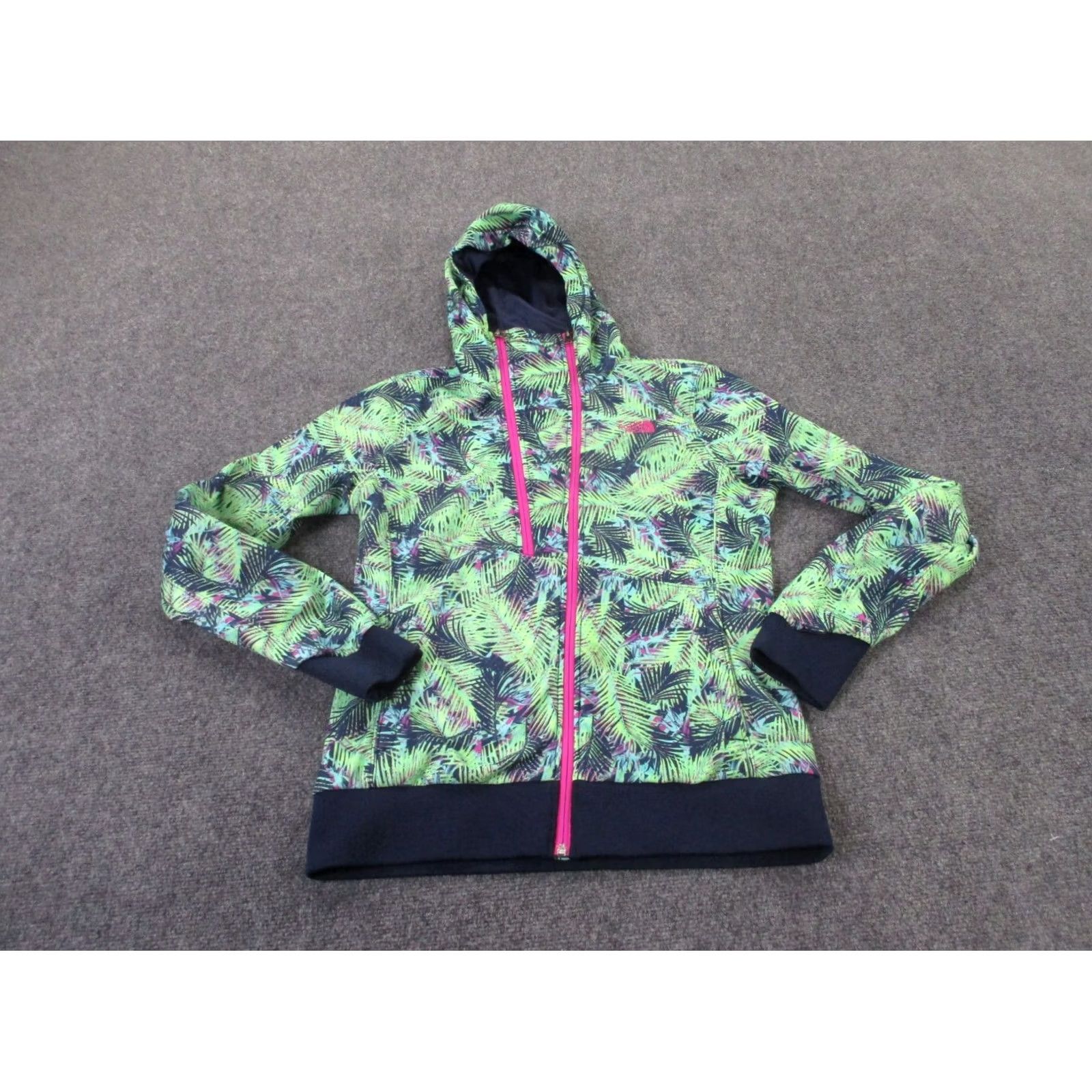 The North Face The North Face Jacket Women M Green Floral Leaf Active Outdoor Hiking Track Athletic Size M / US 6-8 / IT 42-44 - 2 Thumbnail