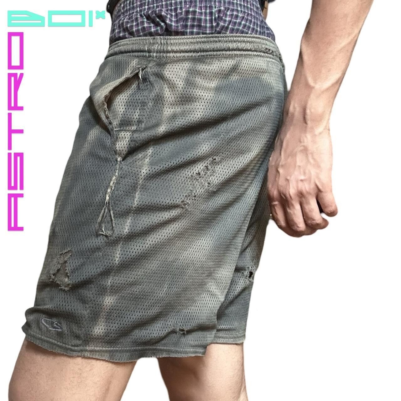 Champion ASTROBOI* CHAMPION GREEN MESH DISTRESSED SHORTS _ MEDIUM Size US 30 / EU 46 - 5 Thumbnail