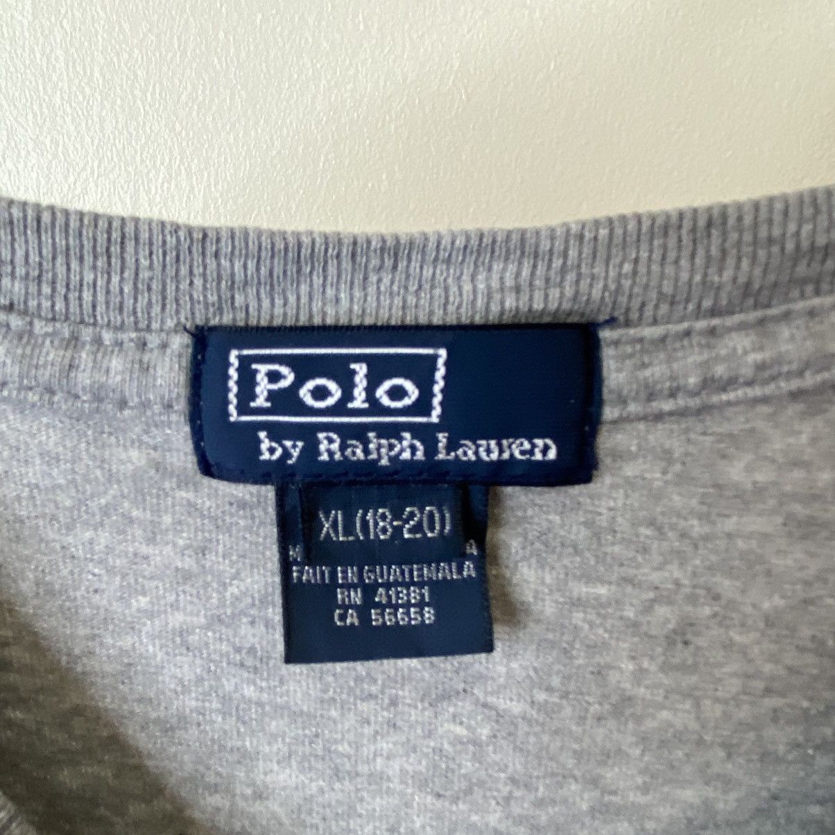 Polo Ralph Lauren Vintage Polo By Ralph Lauren Small Pony Essential Grey Tee Size US M / EU 48-50 / 2 - 3 Thumbnail