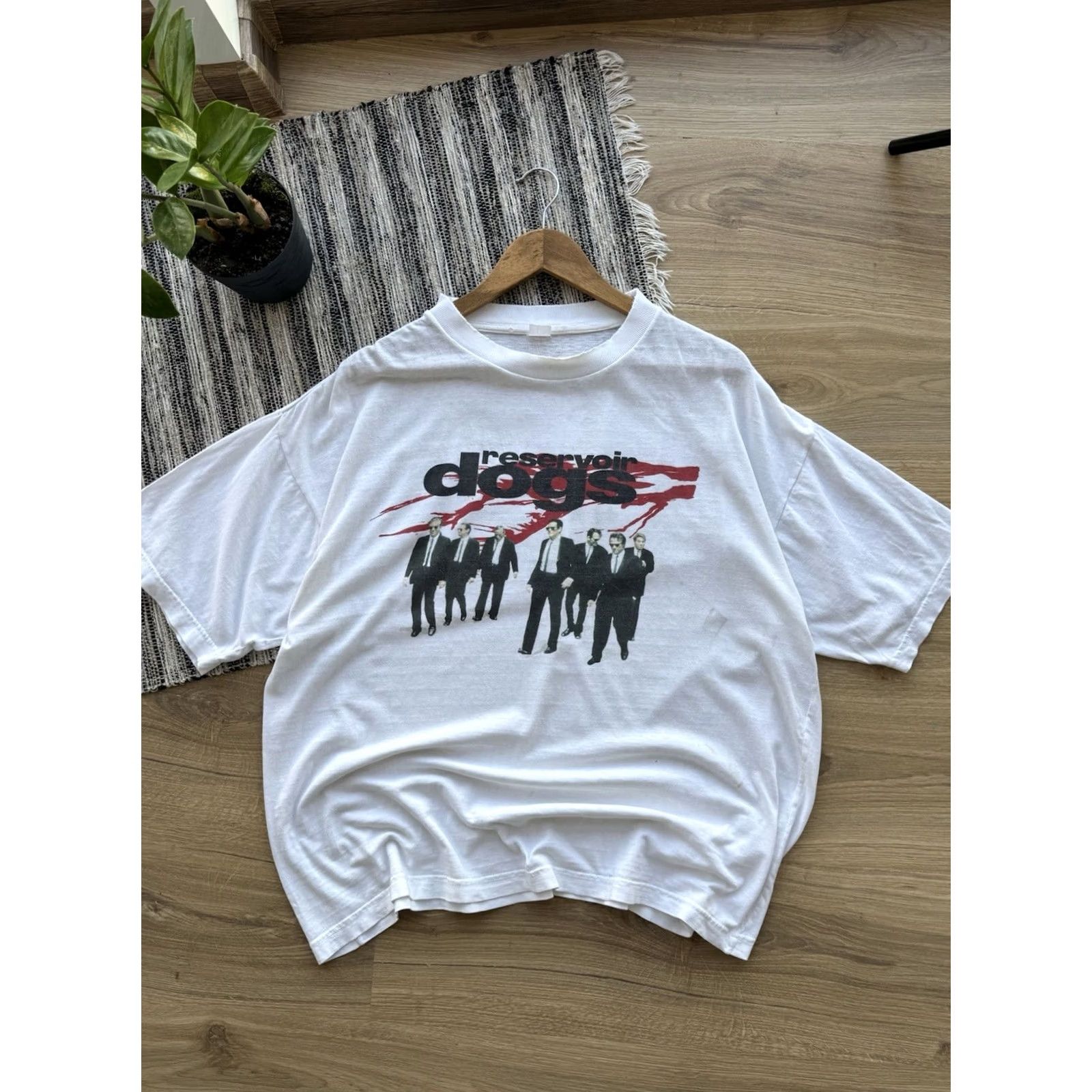 Vintage VINTAGE Reservoir Dogs T-Shirt 1992 Quentin Tarantino Movie Tee XL White Mens 90s Retro Movie Merch Size US XL / EU 56 / 4 - 3 Thumbnail