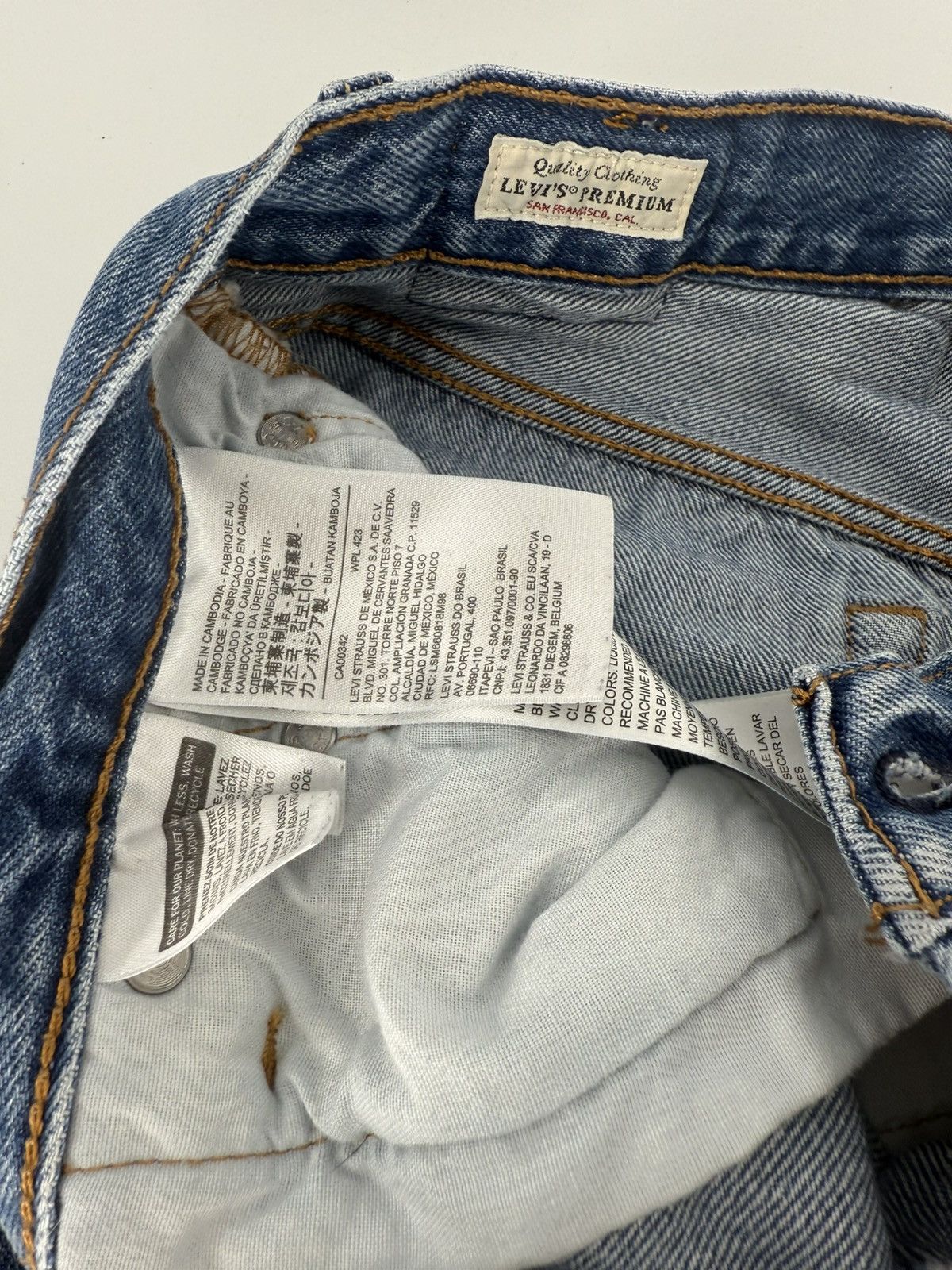 Levi's 501 Buttonfly Levi's LeStrauss Denim Blue Jean Shorts W 25 Size 25" / US 0 / IT 36 - 6 Thumbnail