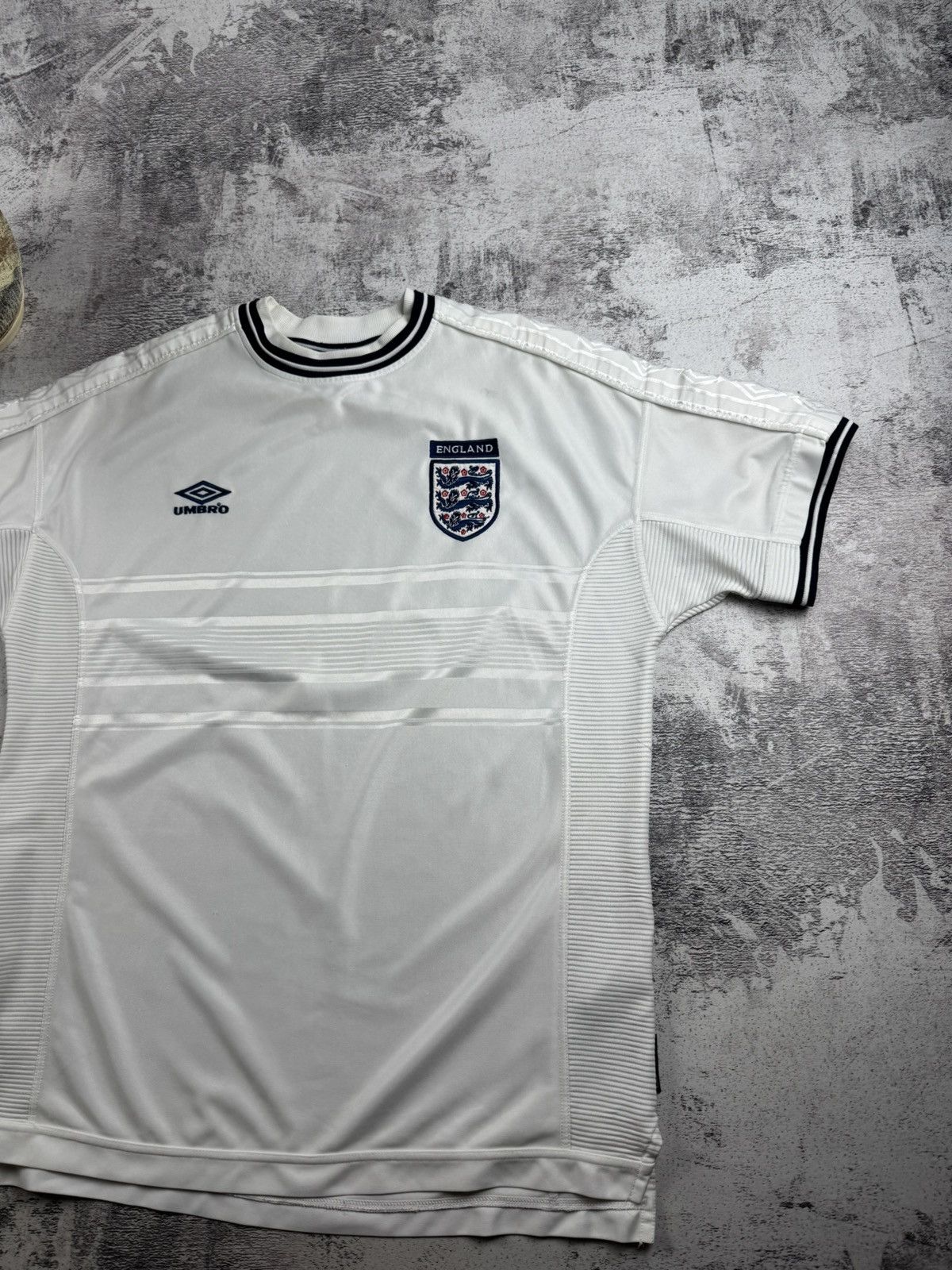 Umbro England 1999 2001 National Vintage Home Umbro Soccer Football T Shirt Jersey Tee Size US XL / EU 56 / 4 - 4 Thumbnail