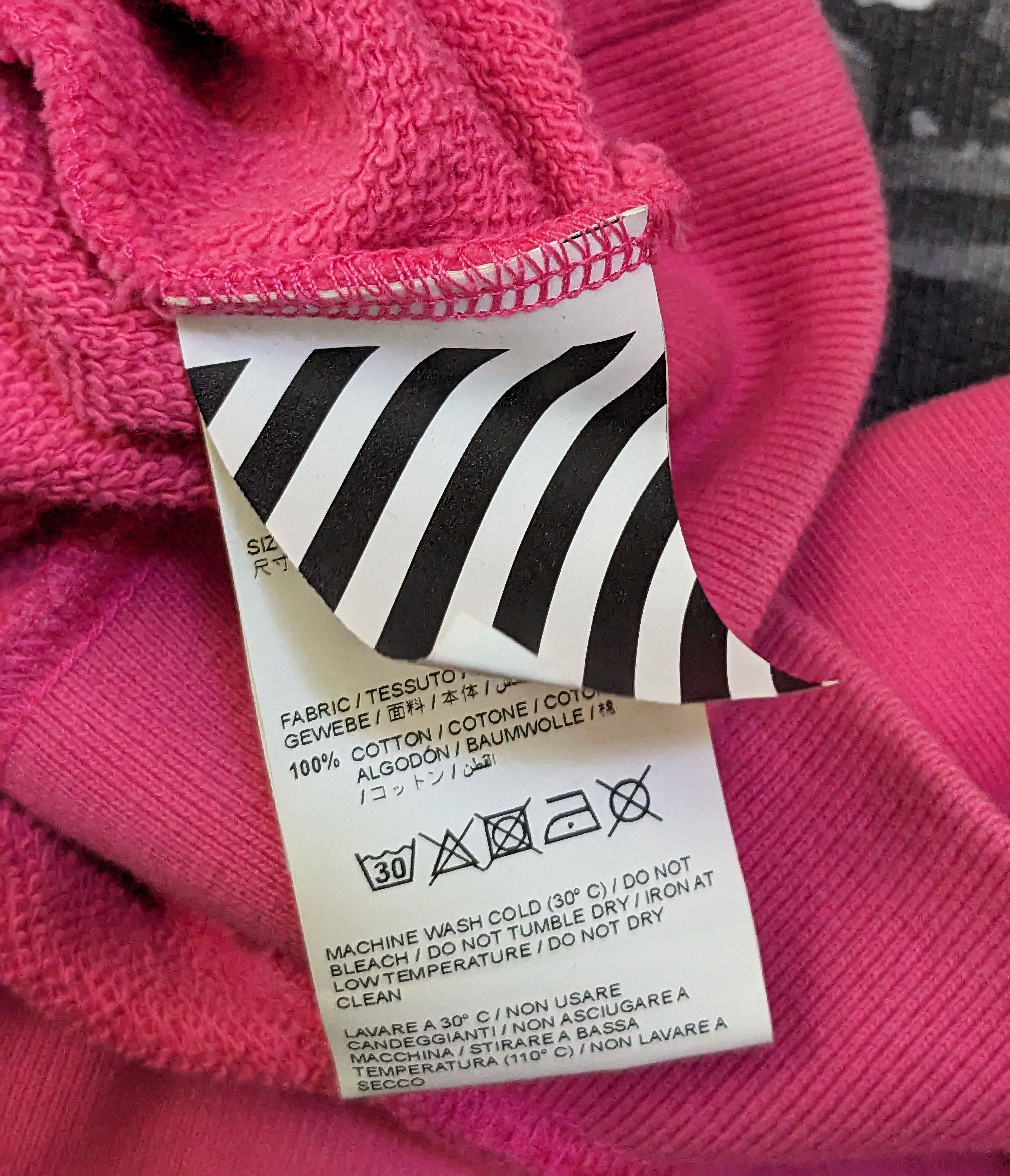 Off-White Off-White Impressionism Crewneck Sweater Pink Cotton Size US L / EU 52-54 / 3 - 16 Thumbnail