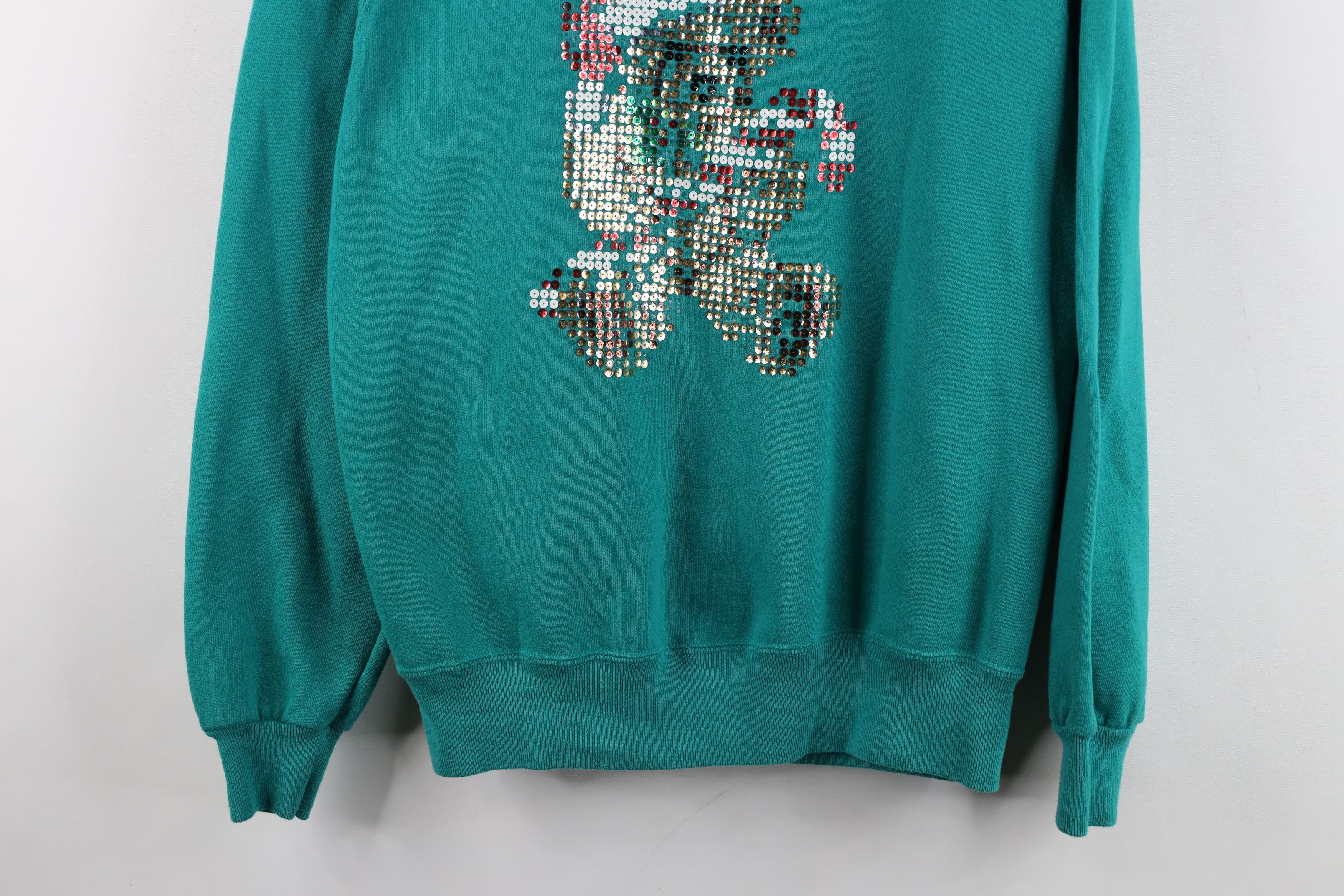 Vintage Vintage 90s Streetwear Christmas Teddy Bear Sweatshirt Size L / US 10 / IT 46 - 3 Thumbnail